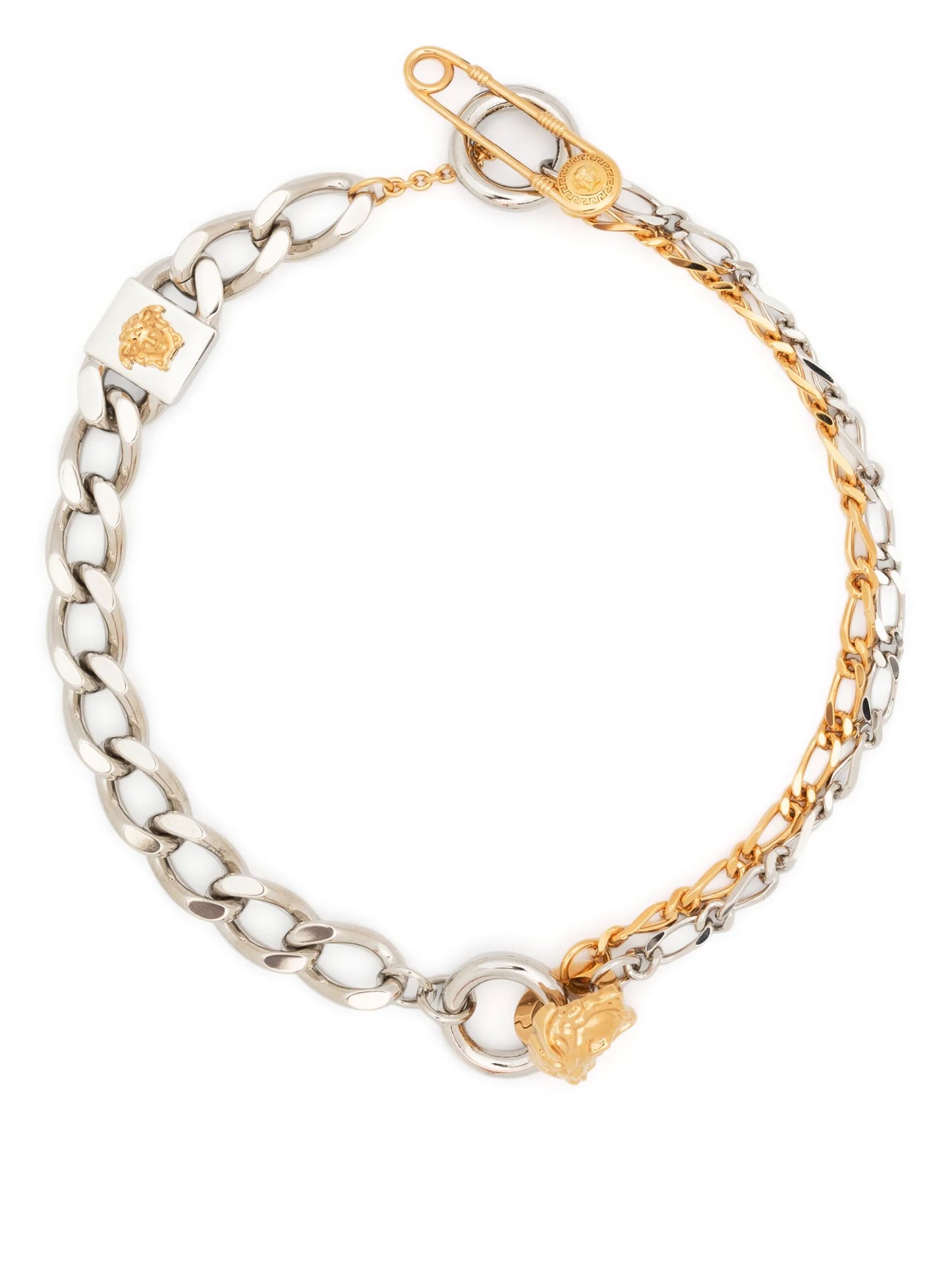 Safety-Pin chain necklace