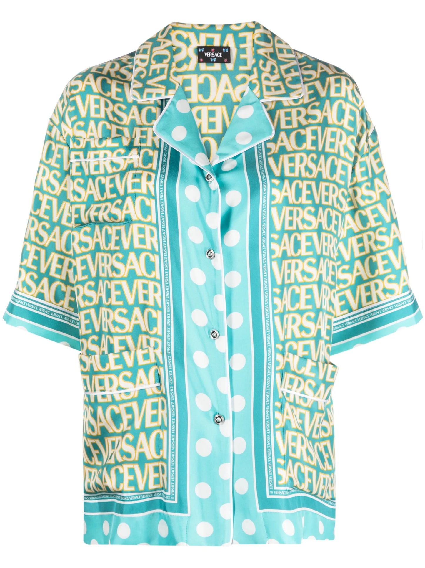 Versace Allover silk shirt
