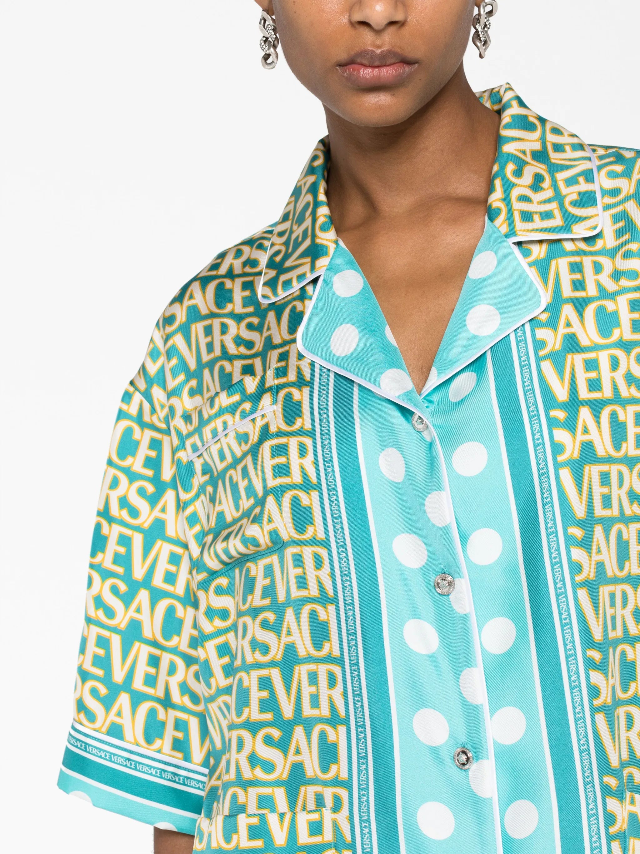 Versace Allover silk shirt