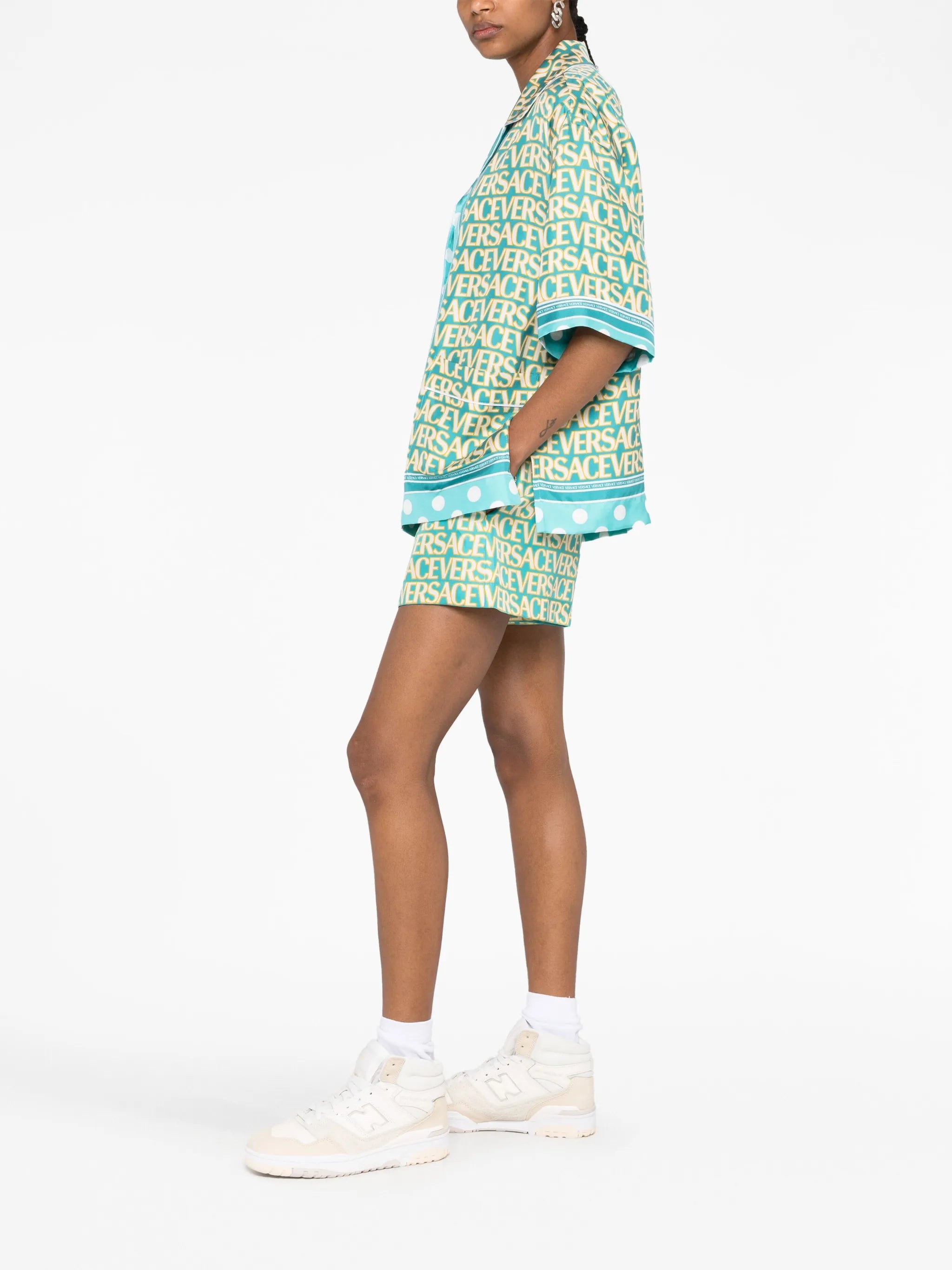 Versace Allover silk shirt