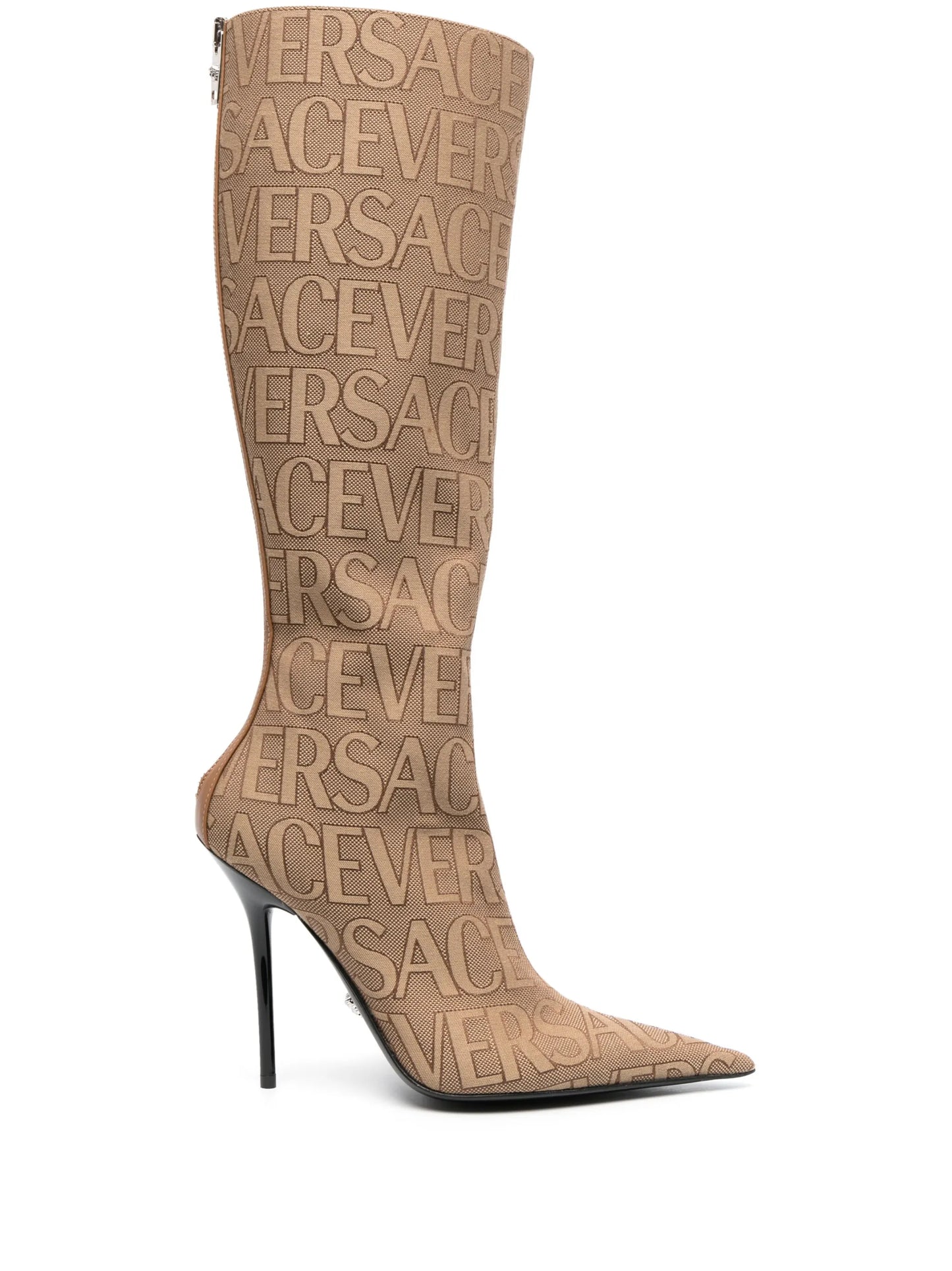 Versace Allover knee-high boots