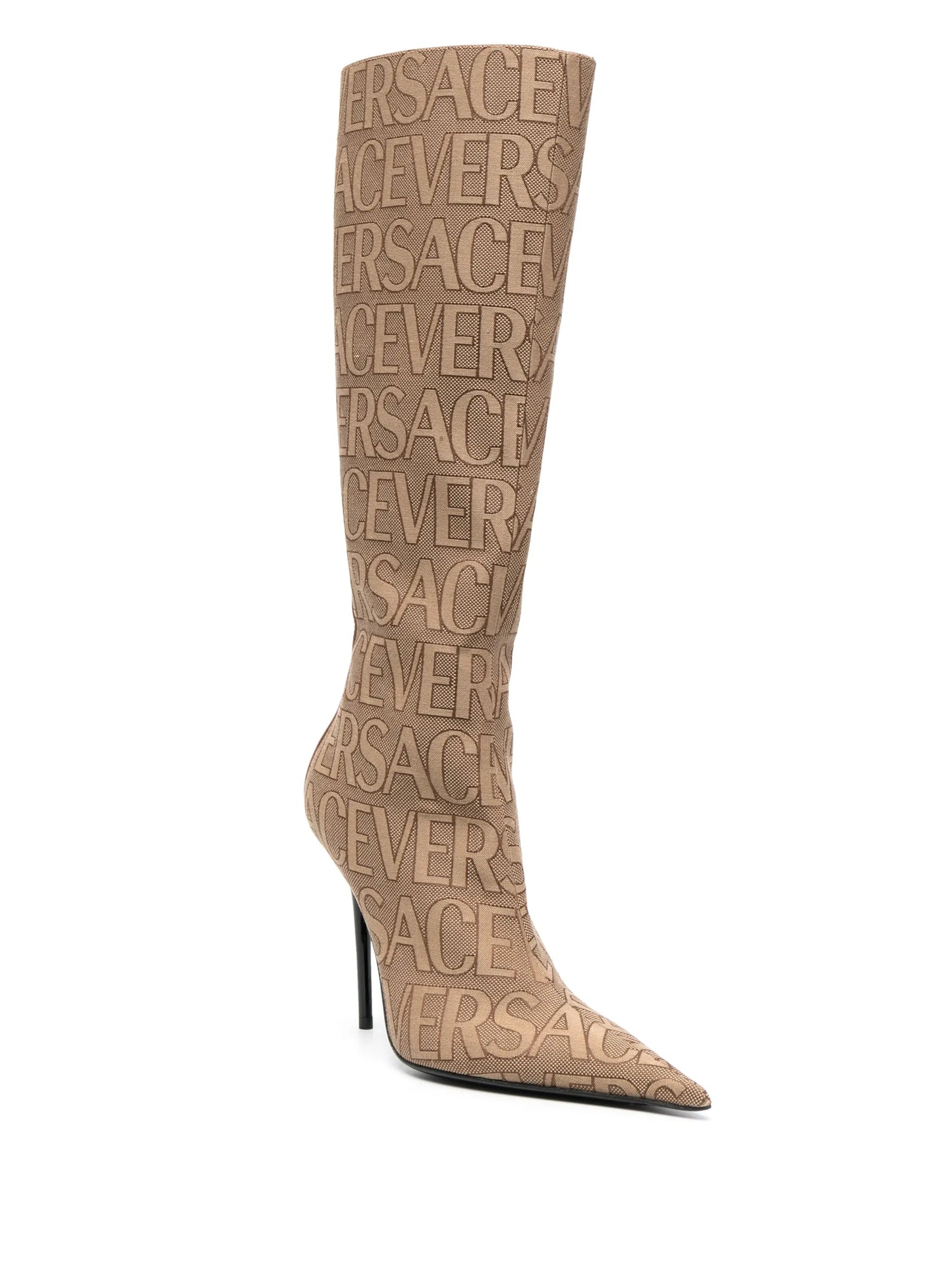 Versace Allover knee-high boots