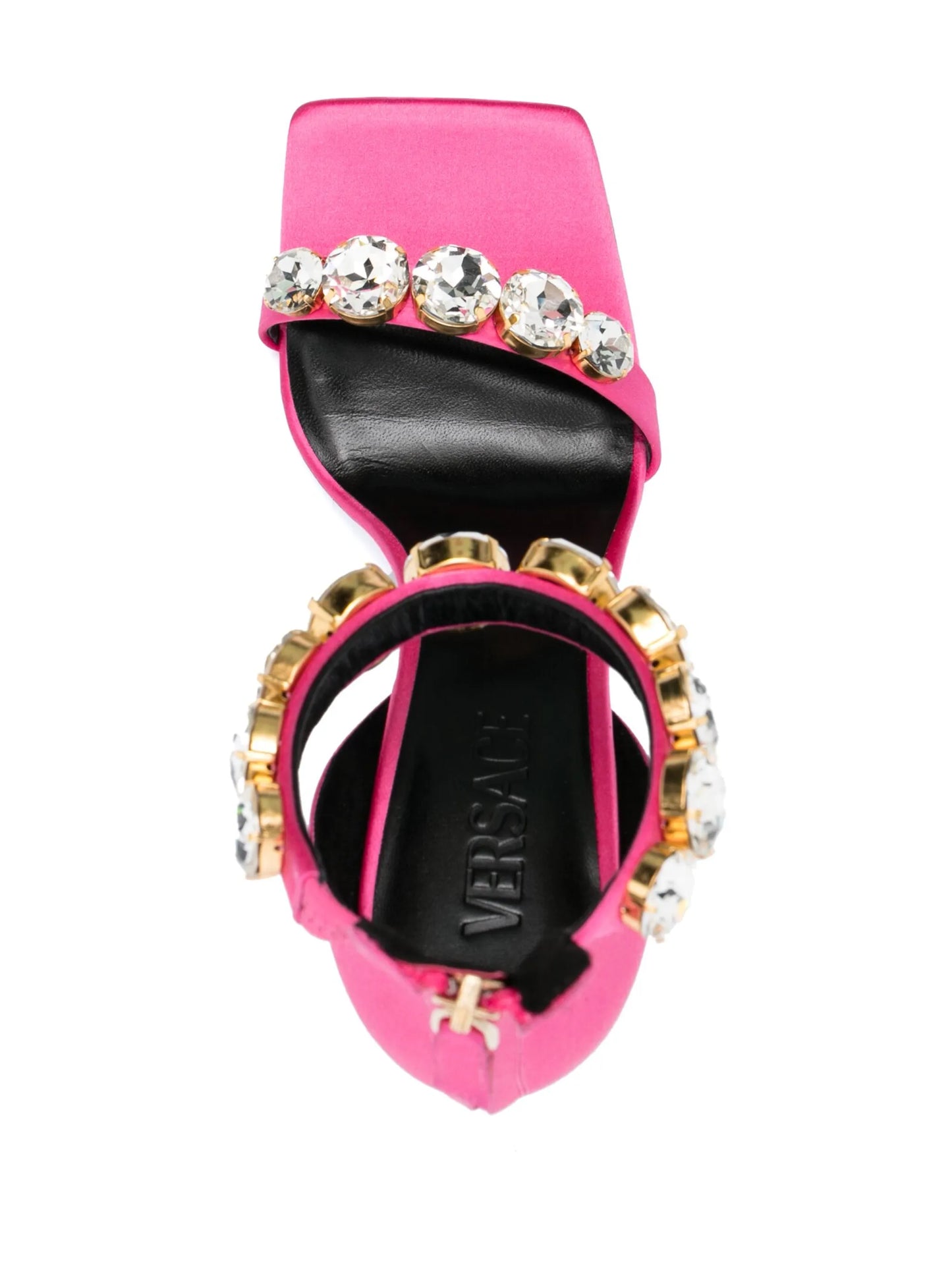 110mm crystal-embellished satin sandals