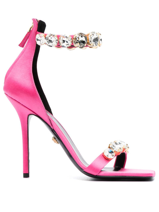 110mm crystal-embellished satin sandals