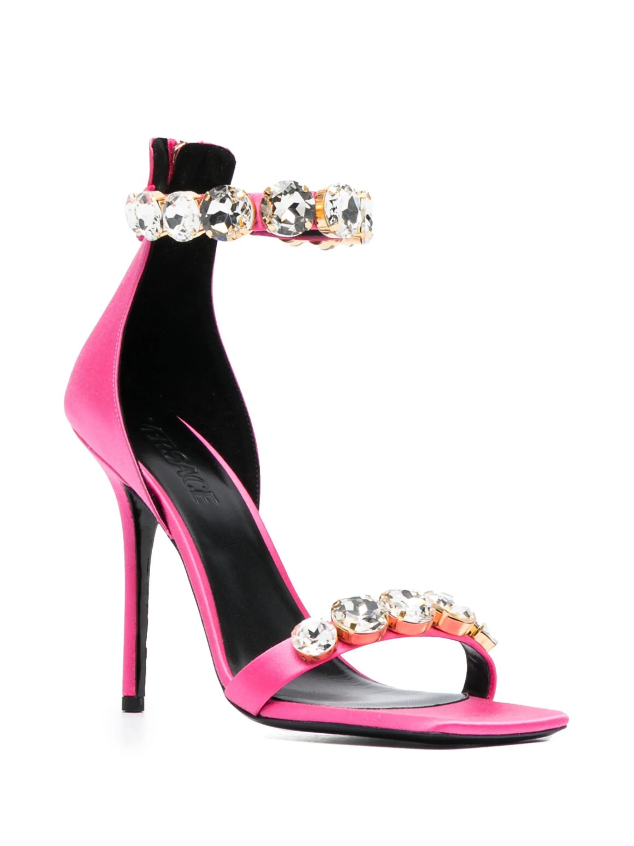 110mm crystal-embellished satin sandals
