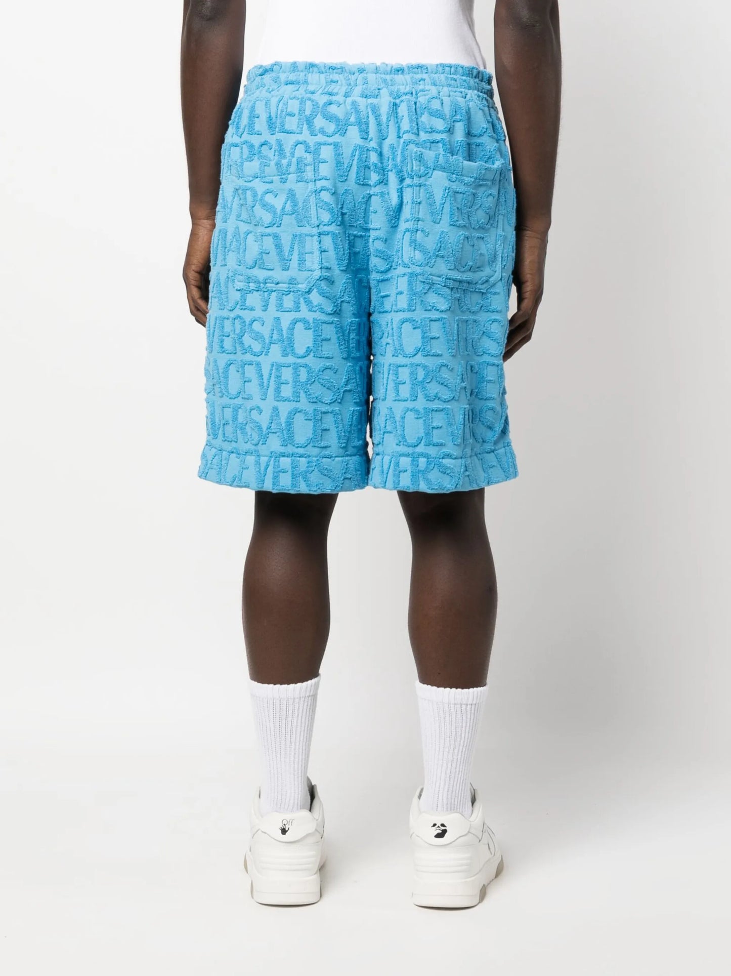 Versace Allover towel shorts