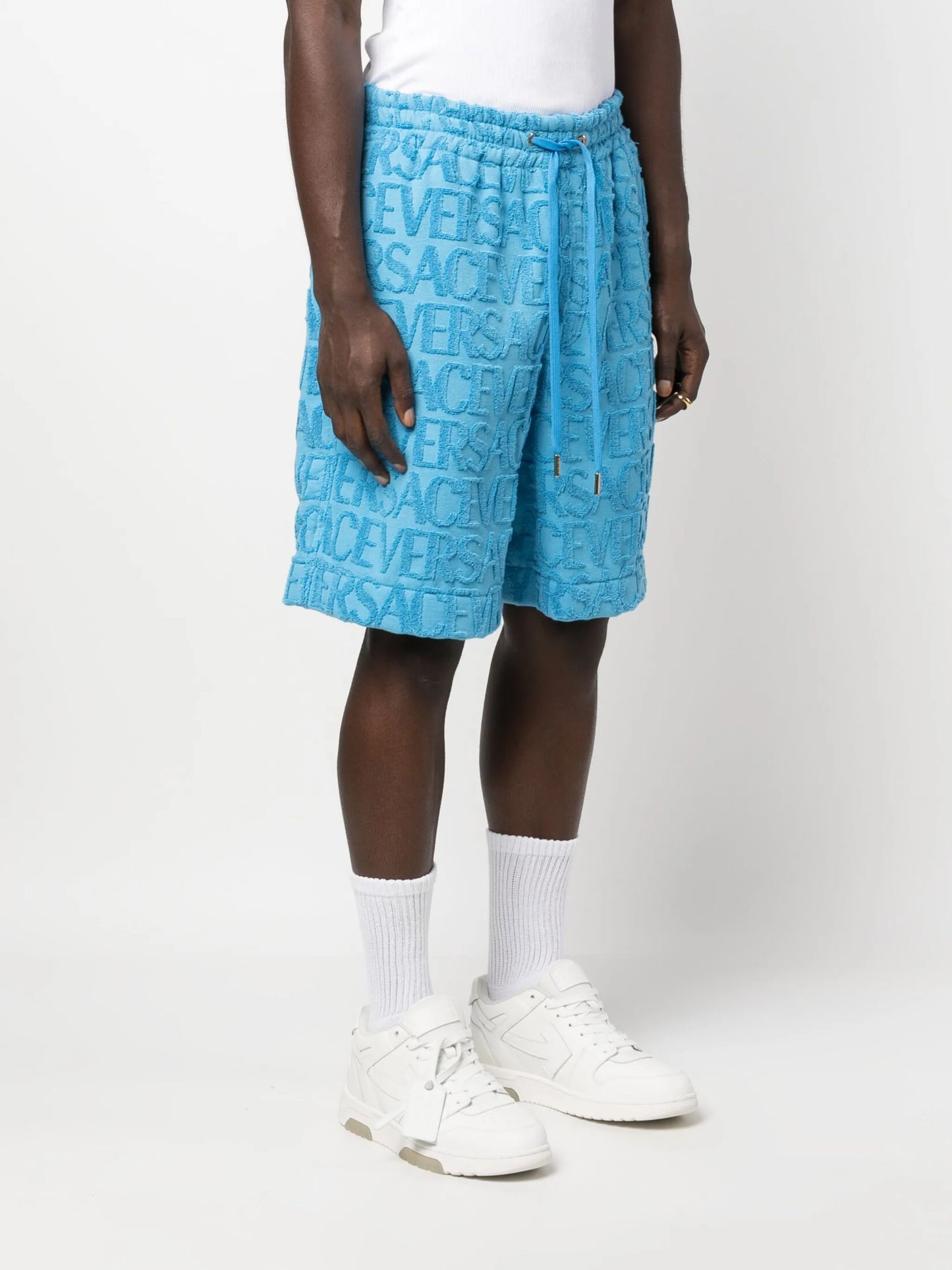 Versace Allover towel shorts