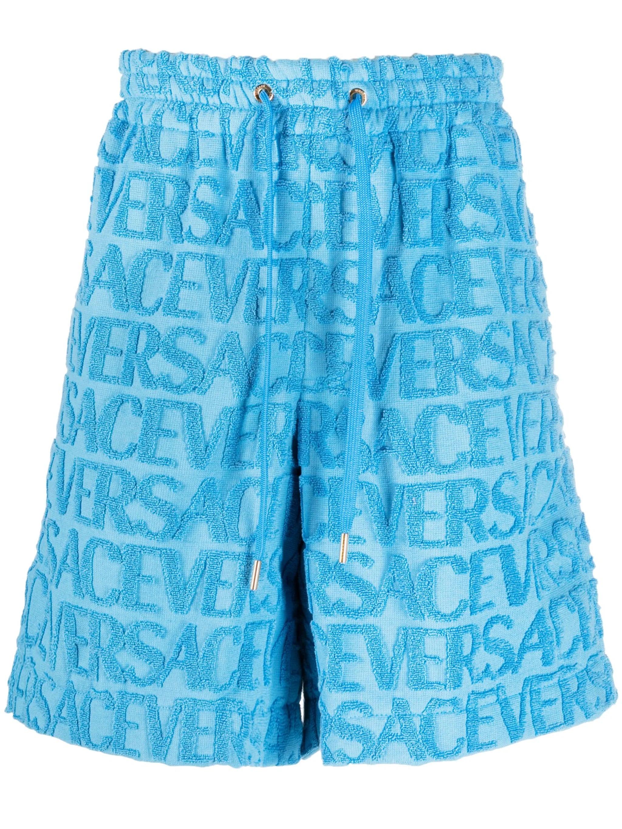 Versace Allover towel shorts