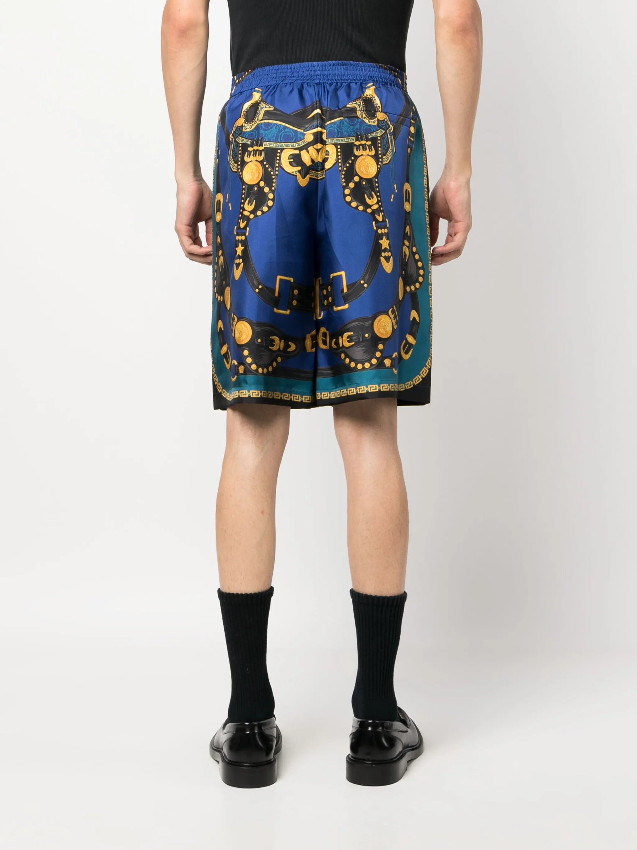 Medusa Saddle Silk shorts