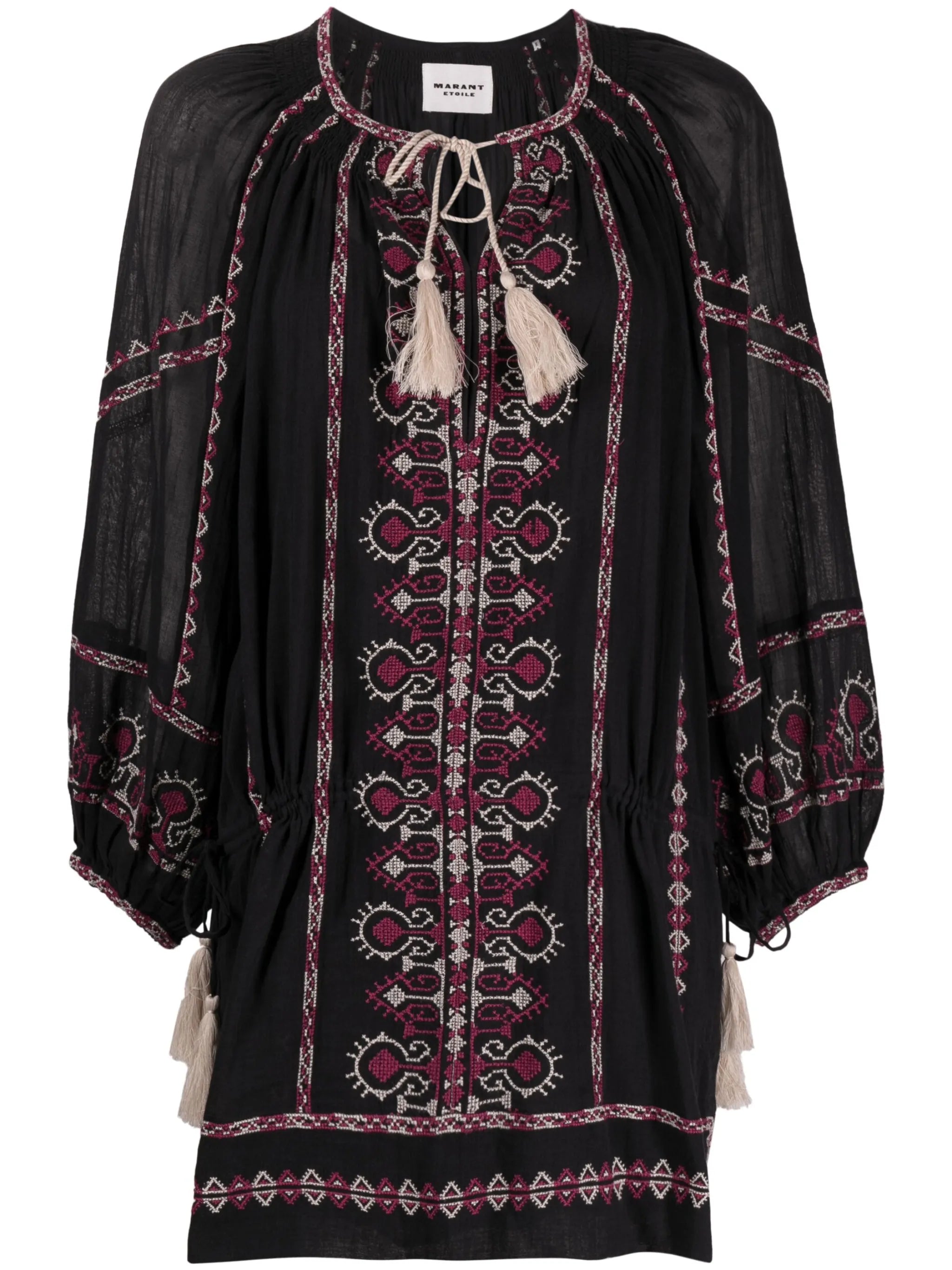 Parsley embroidered dress