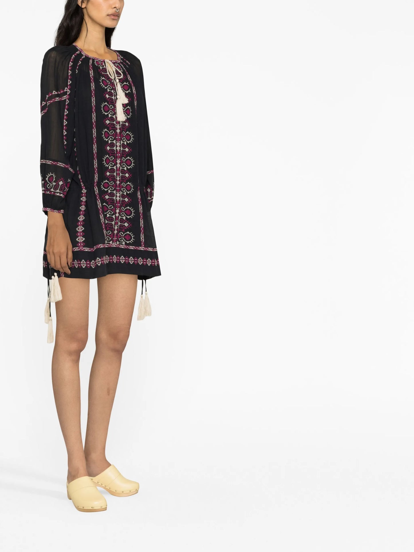 Parsley embroidered dress