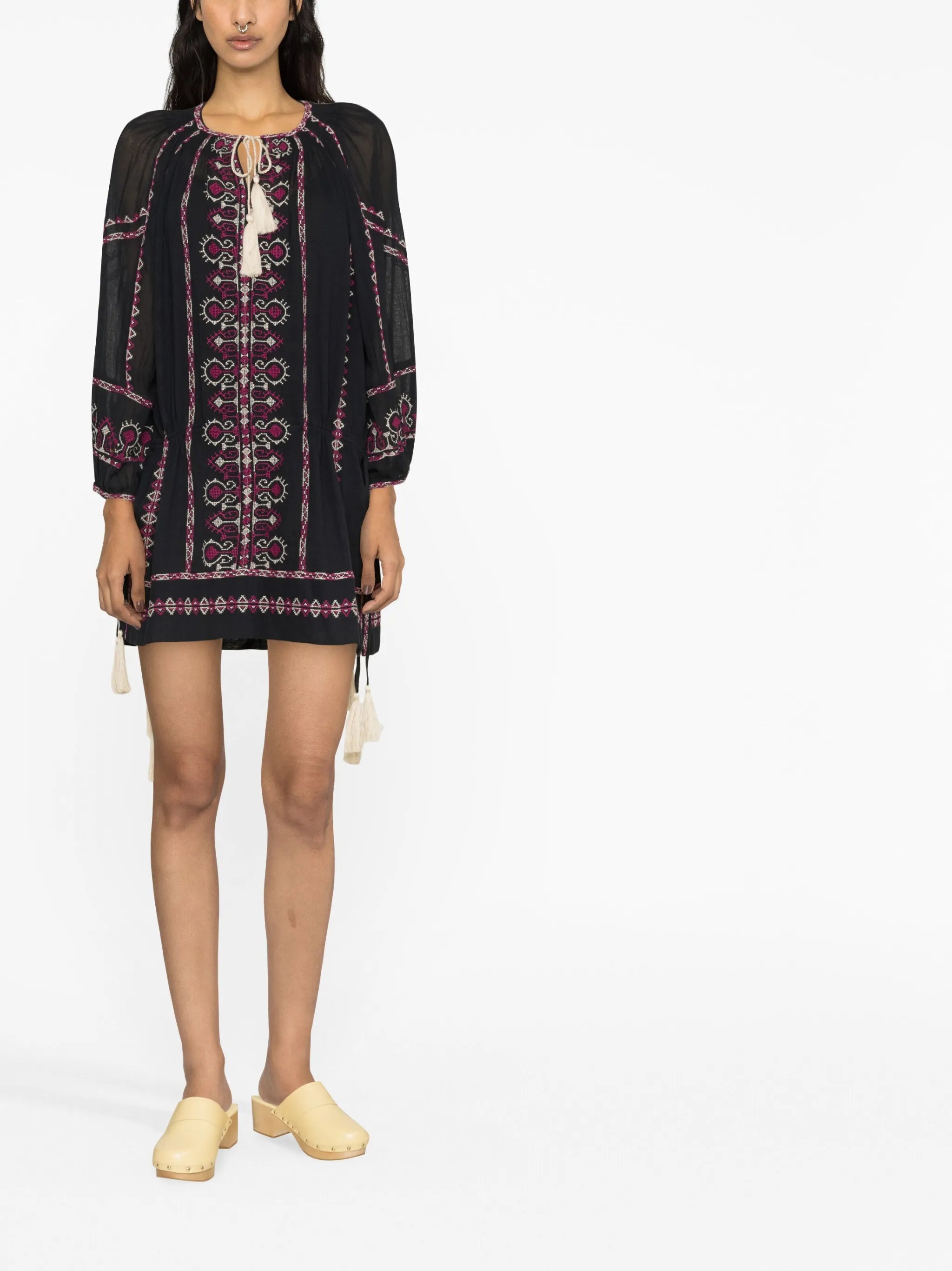 Parsley embroidered dress