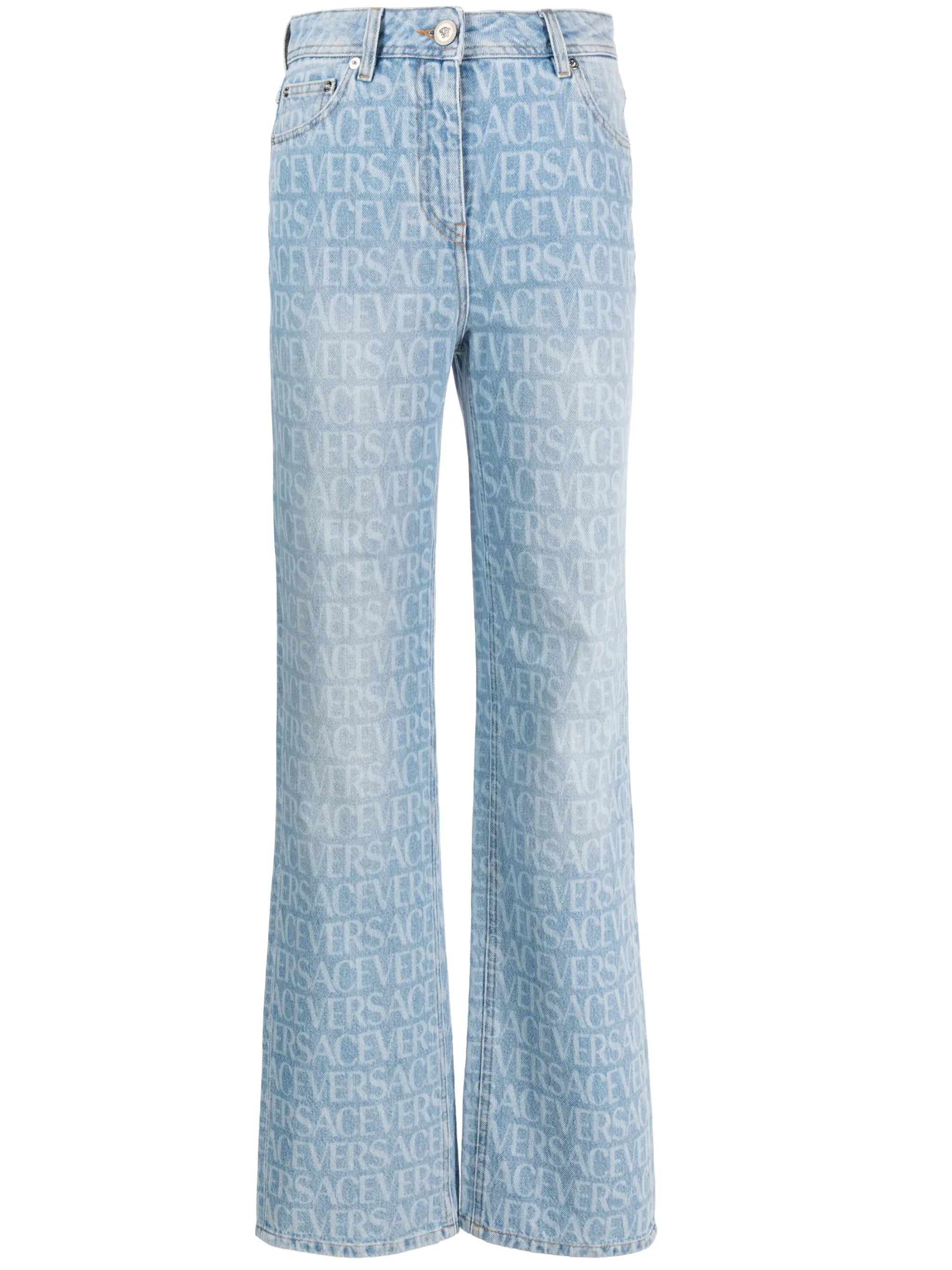 Versace Allover straight-leg jeans