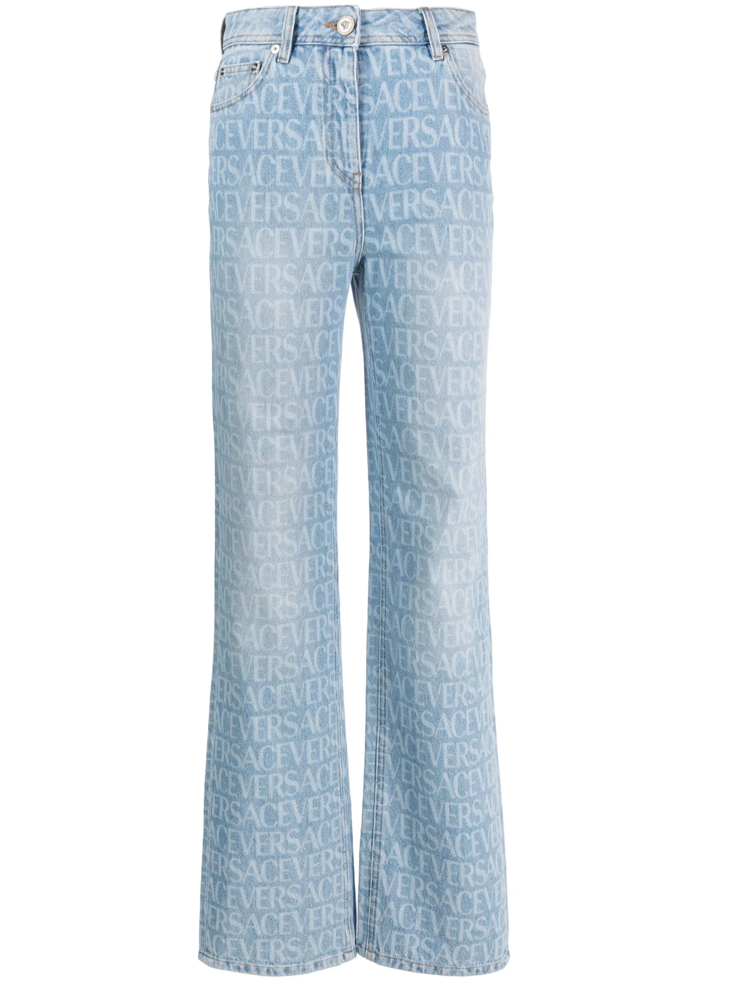 Versace Allover straight-leg jeans