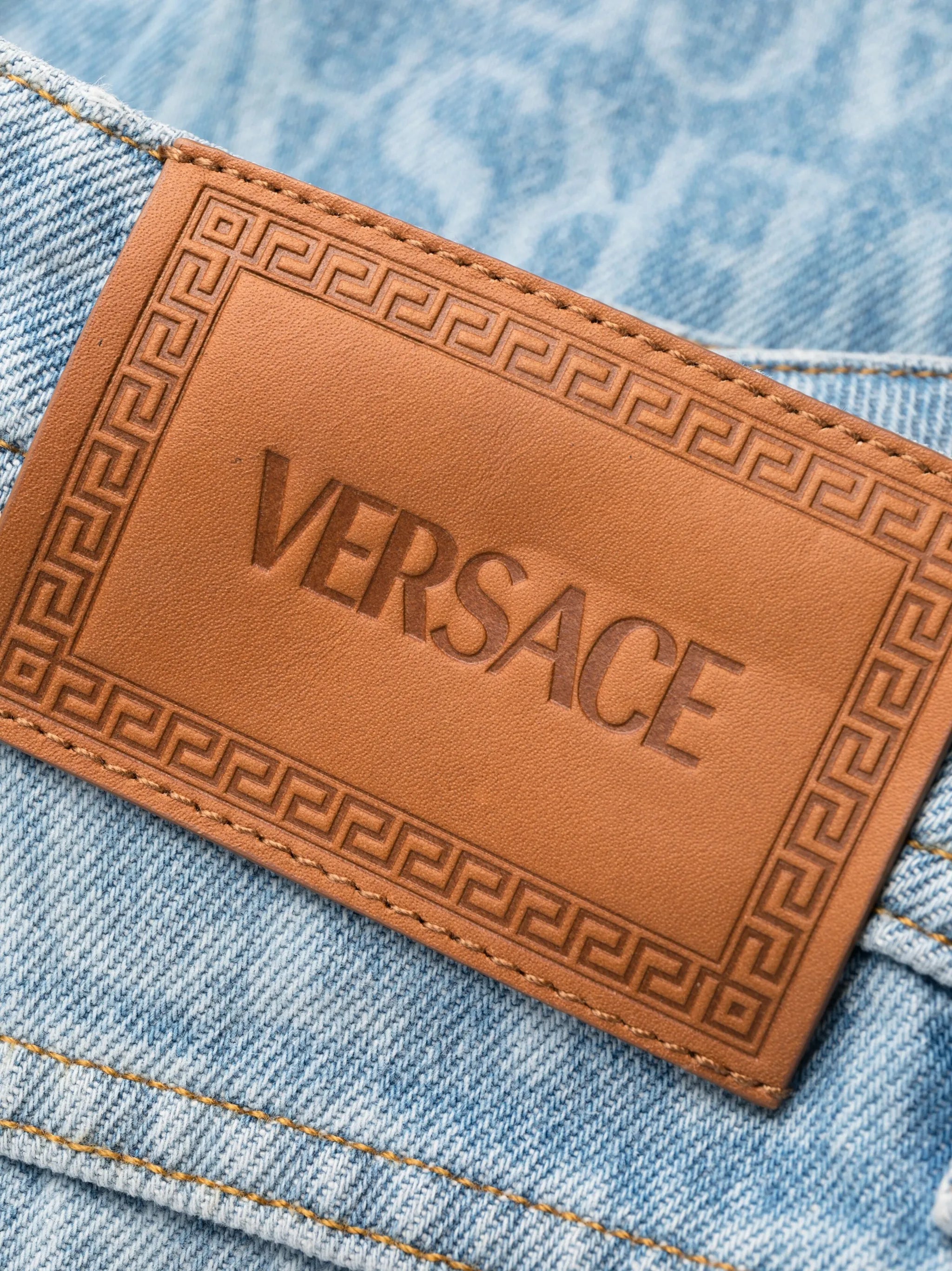 Versace Allover straight-leg jeans