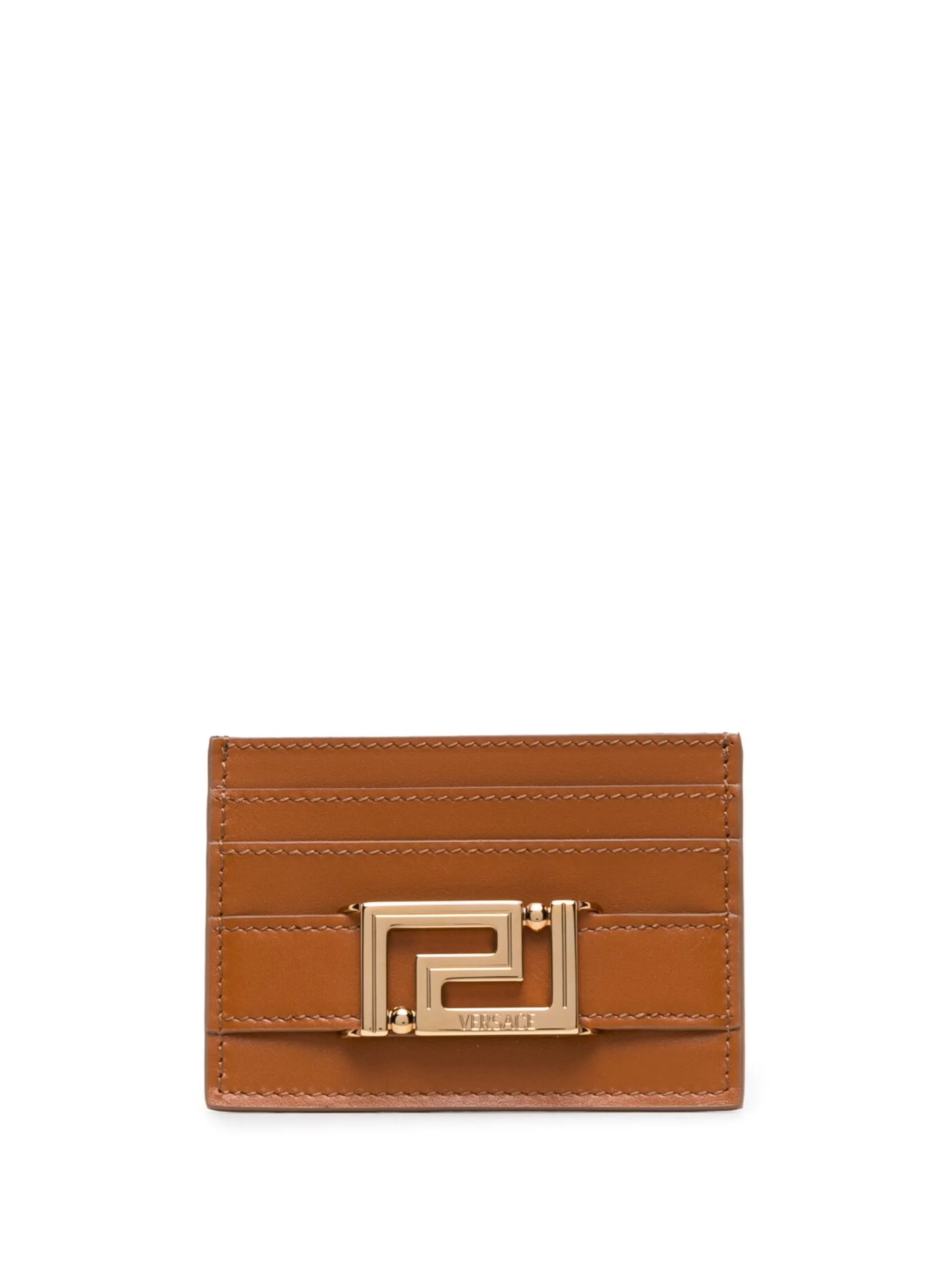Greca Goddess leather cardholder