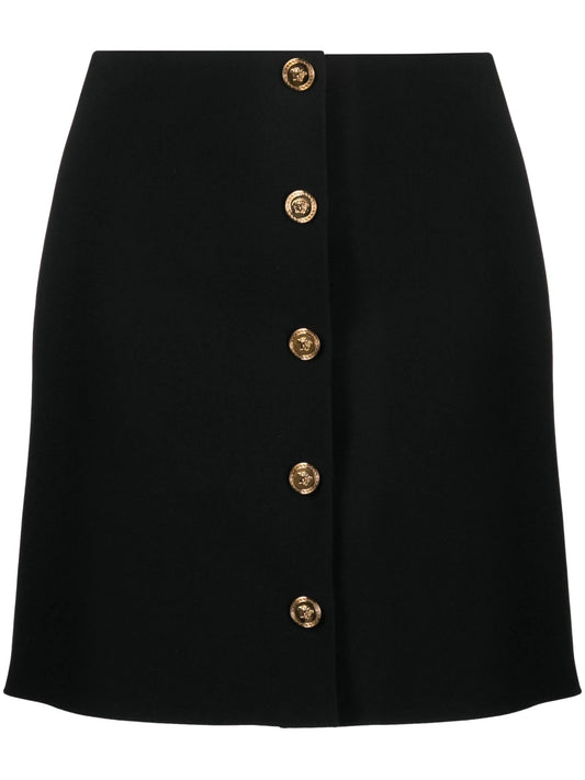 Medusa crêpe miniskirt