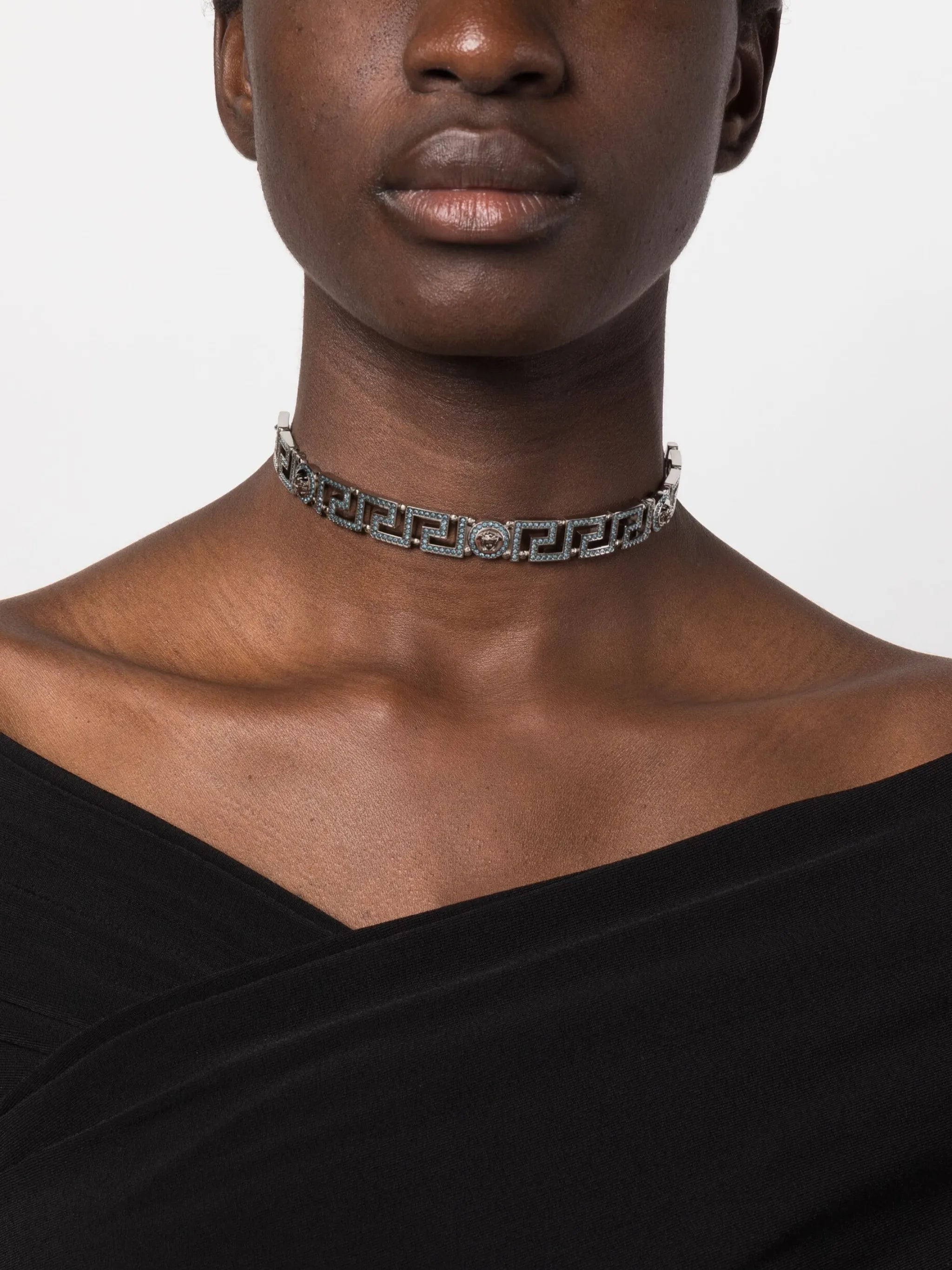 Medusa Greca choker necklace