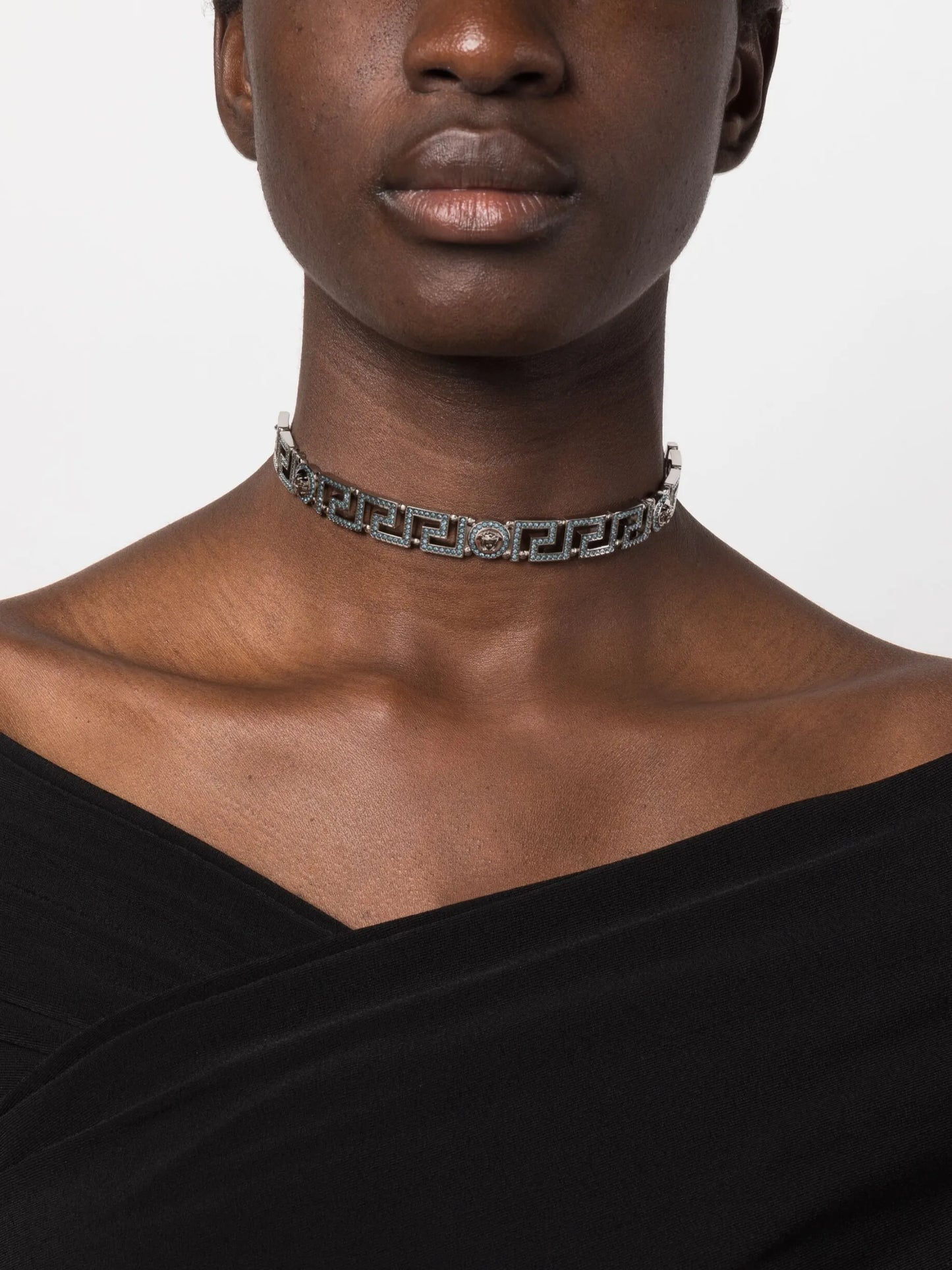 Medusa Greca choker necklace