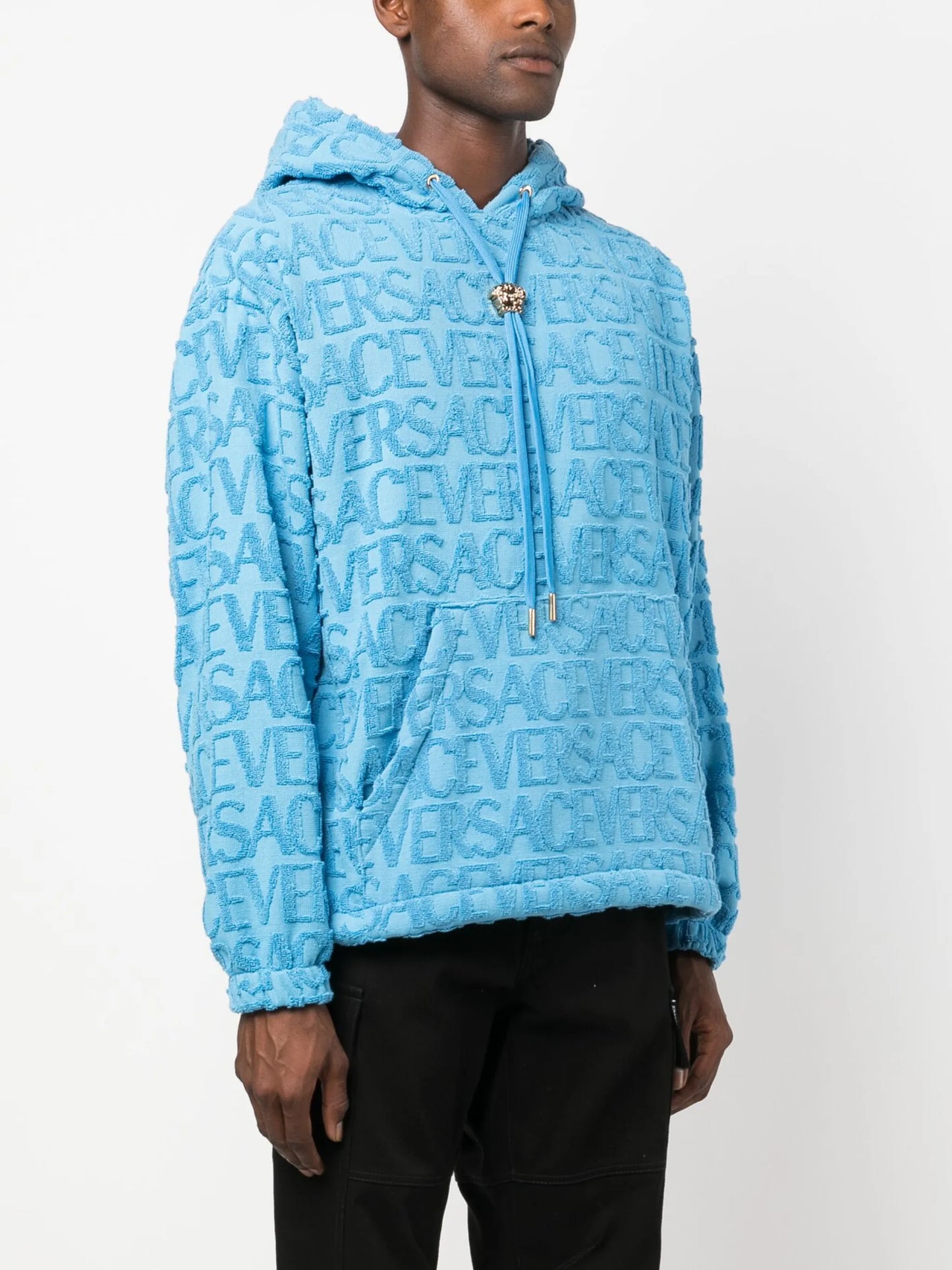 Versace Allover towel hoodie