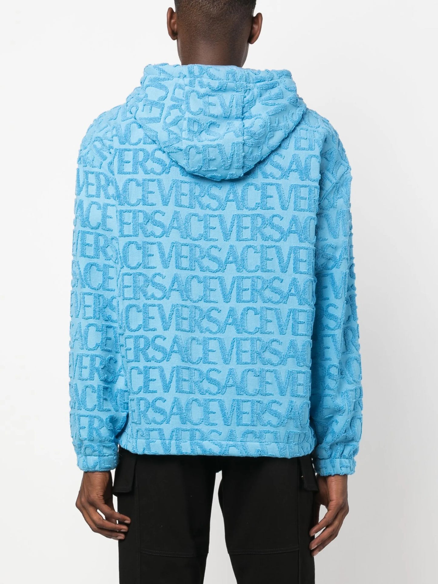 Versace Allover towel hoodie