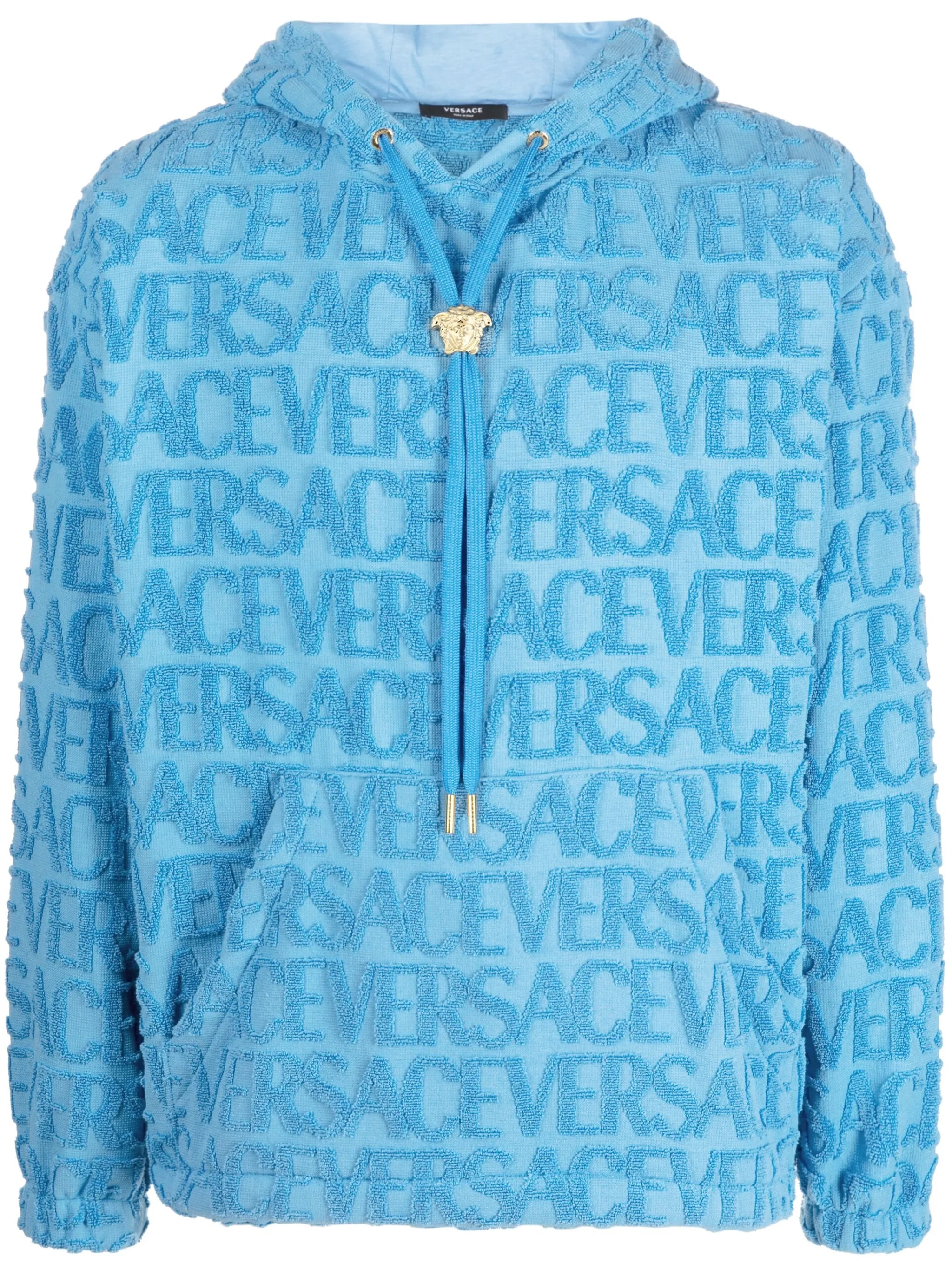 Versace Allover towel hoodie