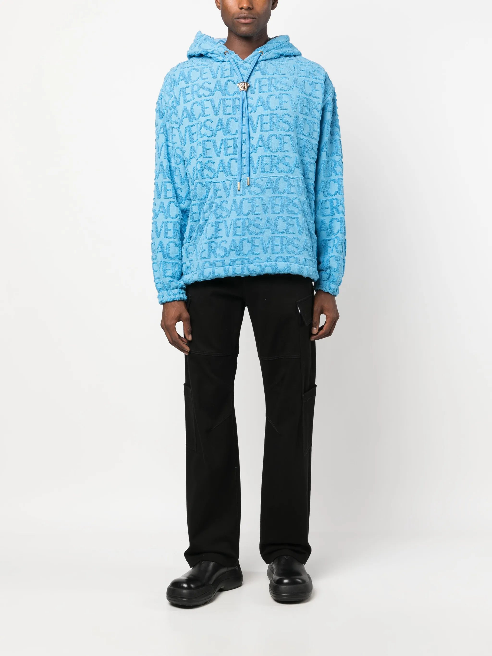 Versace Allover towel hoodie
