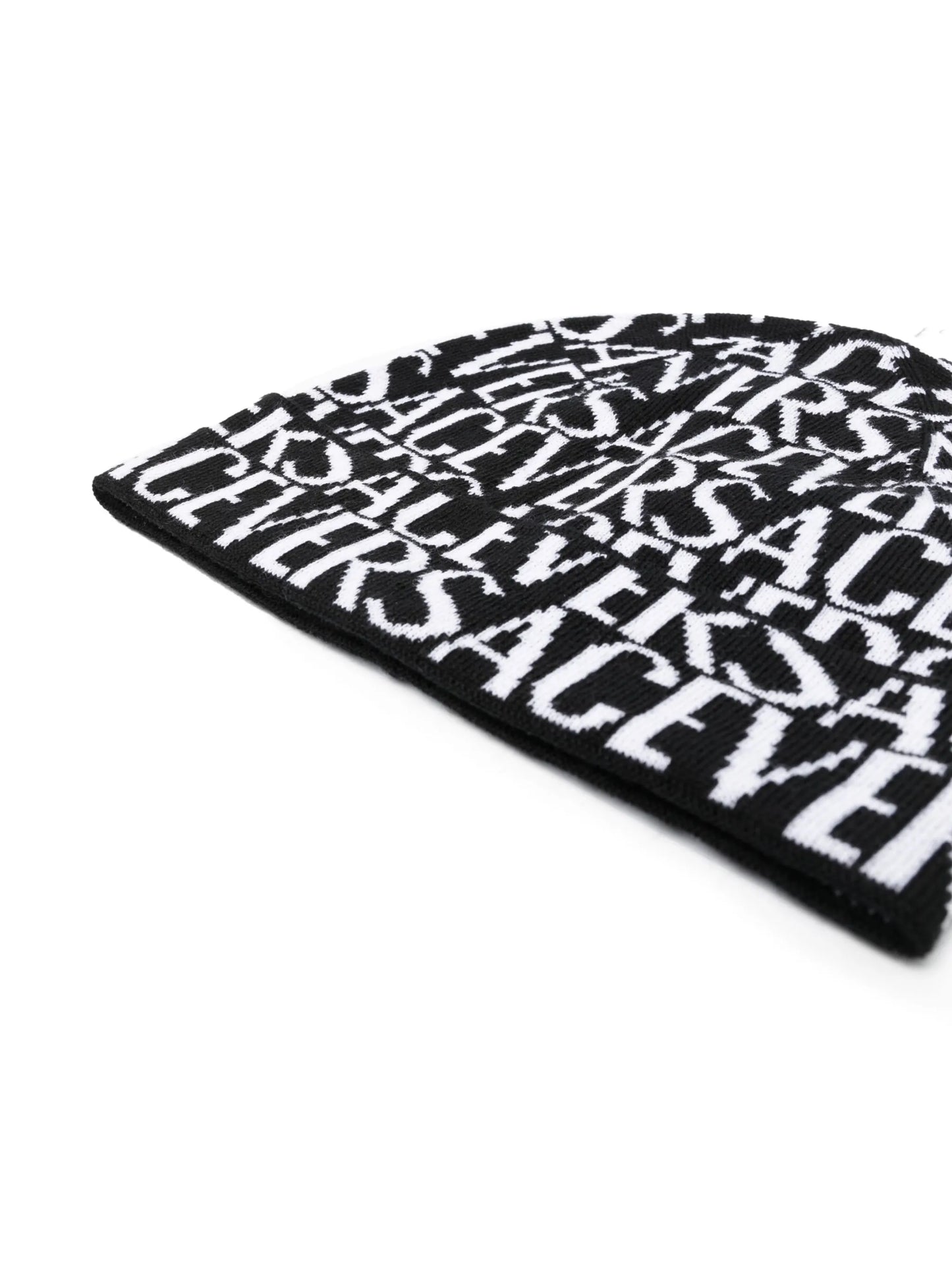 Versace Allover ribbed-knit beanie