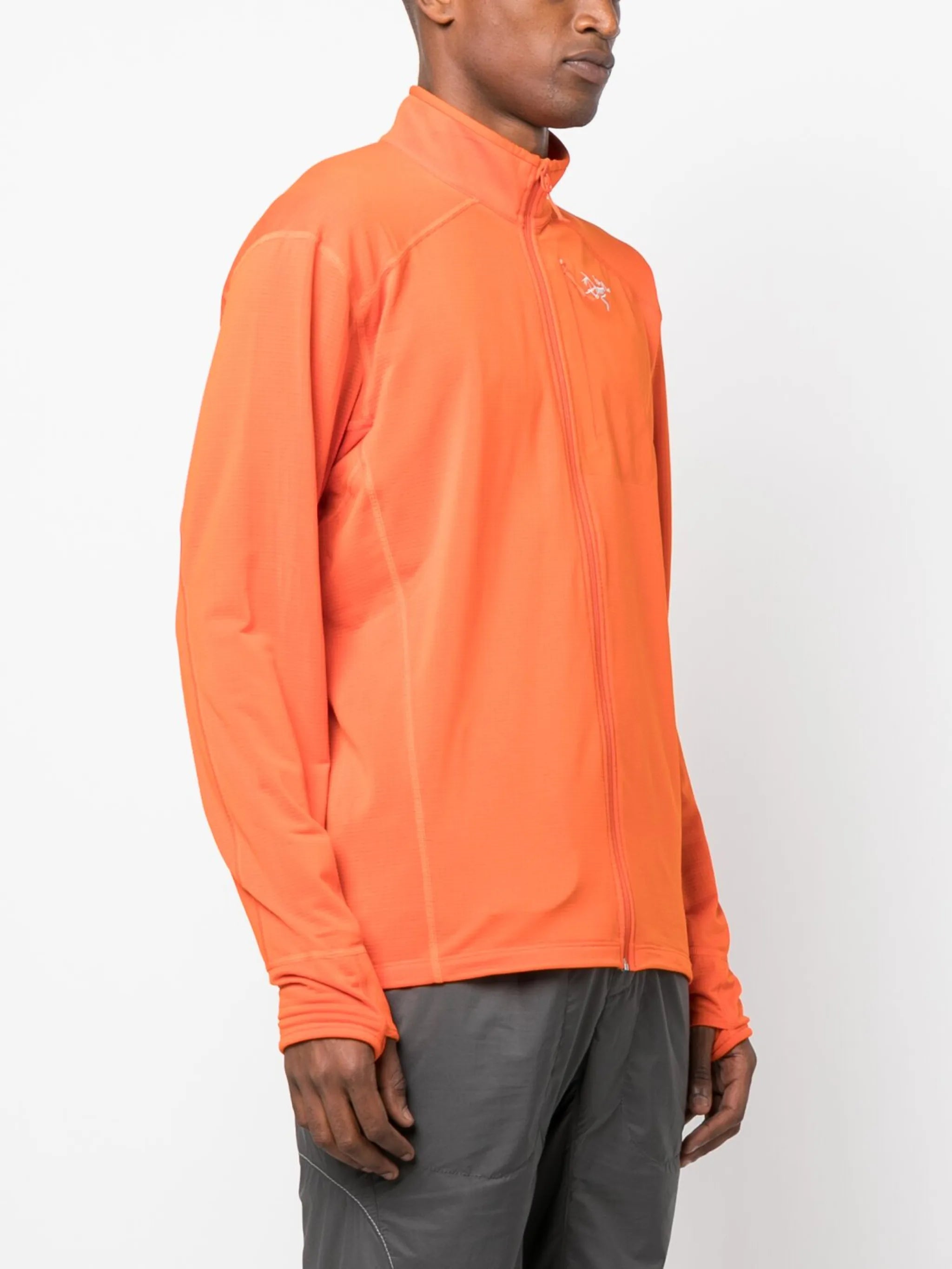 Delta high-neck zip-up jacket