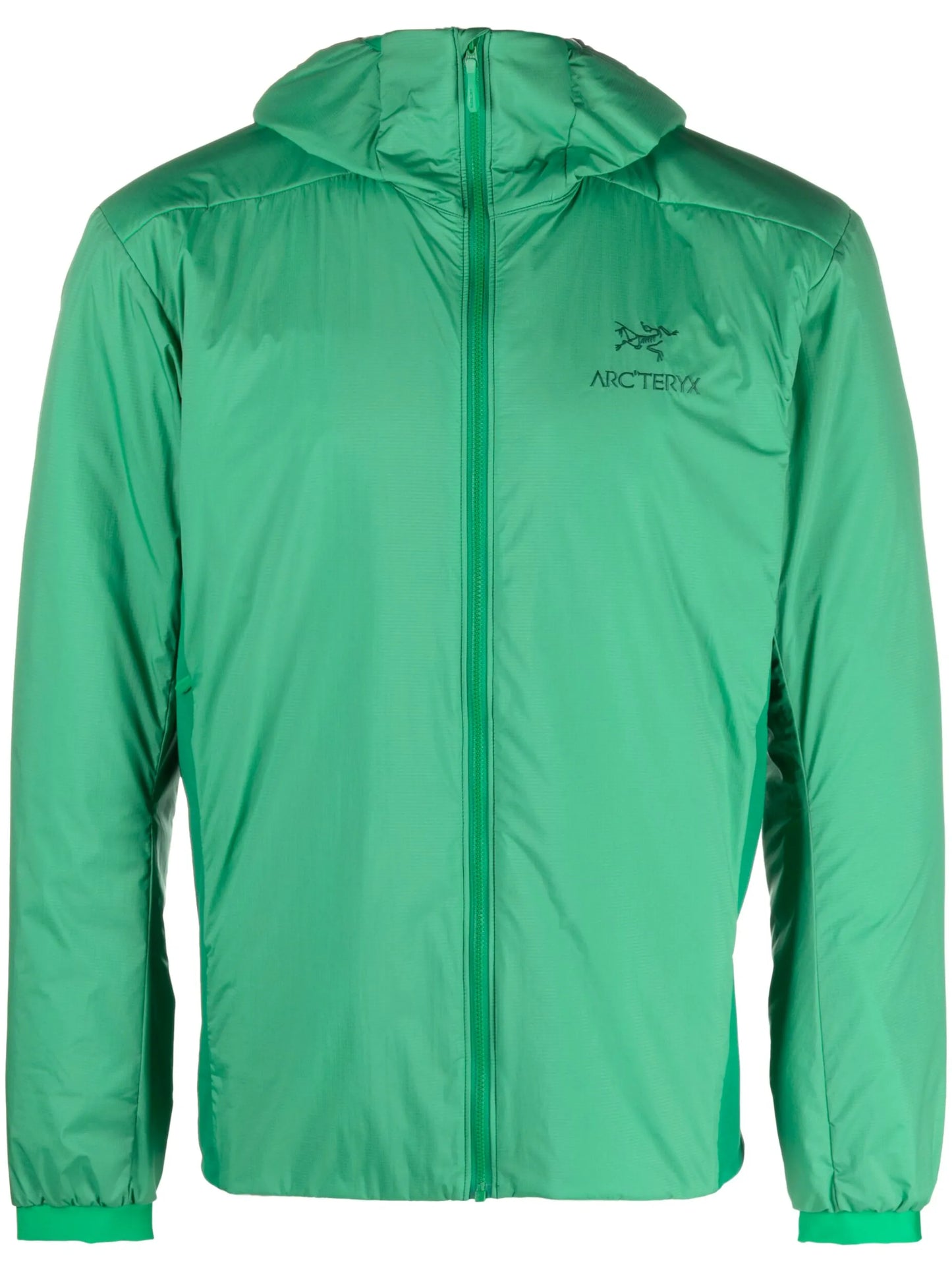 Atom logo-embroidered hooded jacket