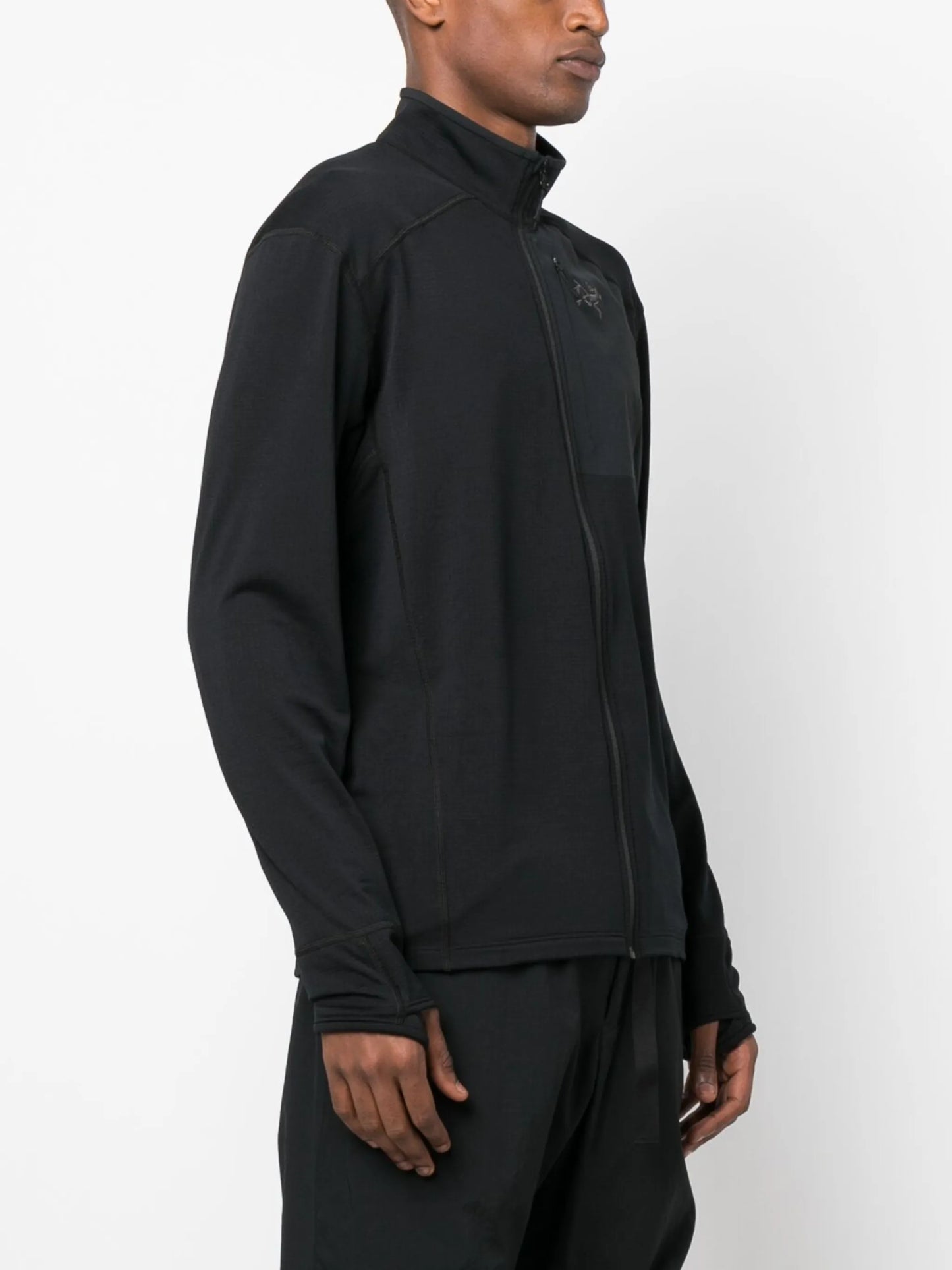 Delta high-neck zip-up jacket