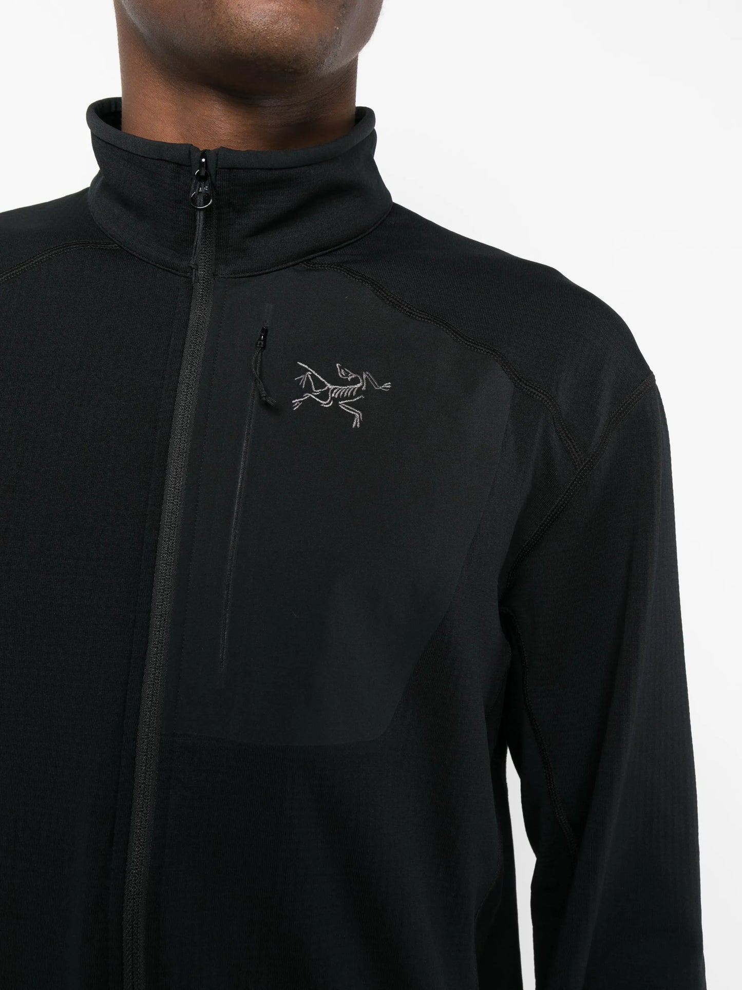 Delta high-neck zip-up jacket