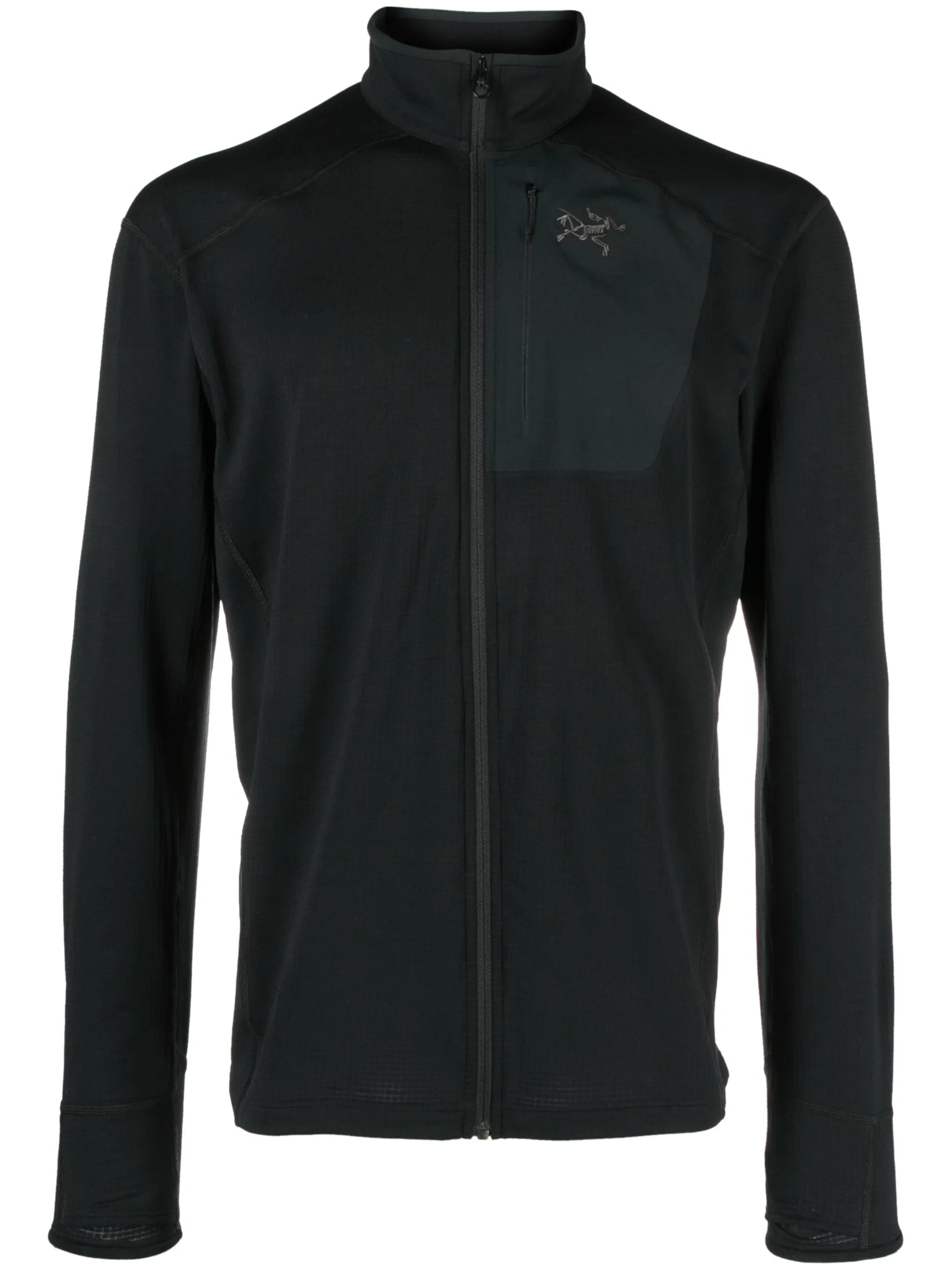 Delta high-neck zip-up jacket