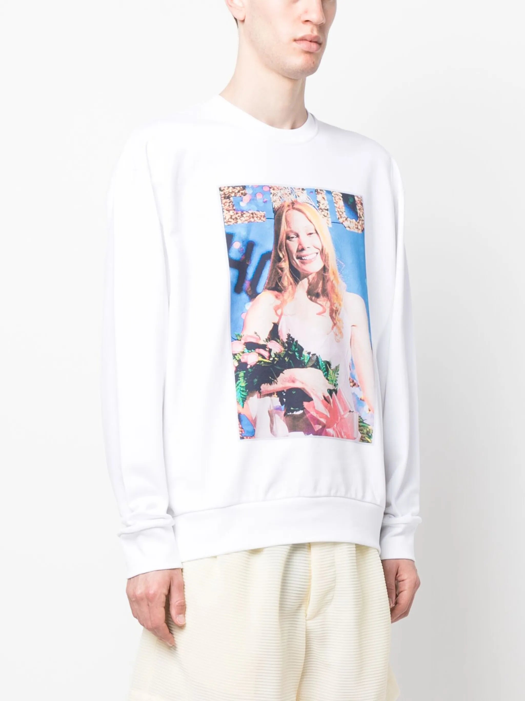 Carrie graphic-print cotton sweatshirt