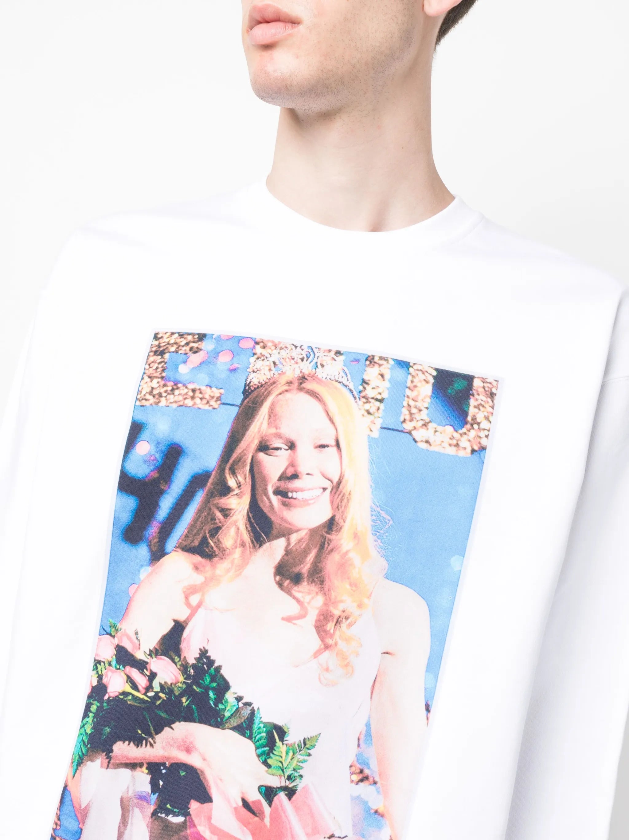 Carrie graphic-print cotton sweatshirt