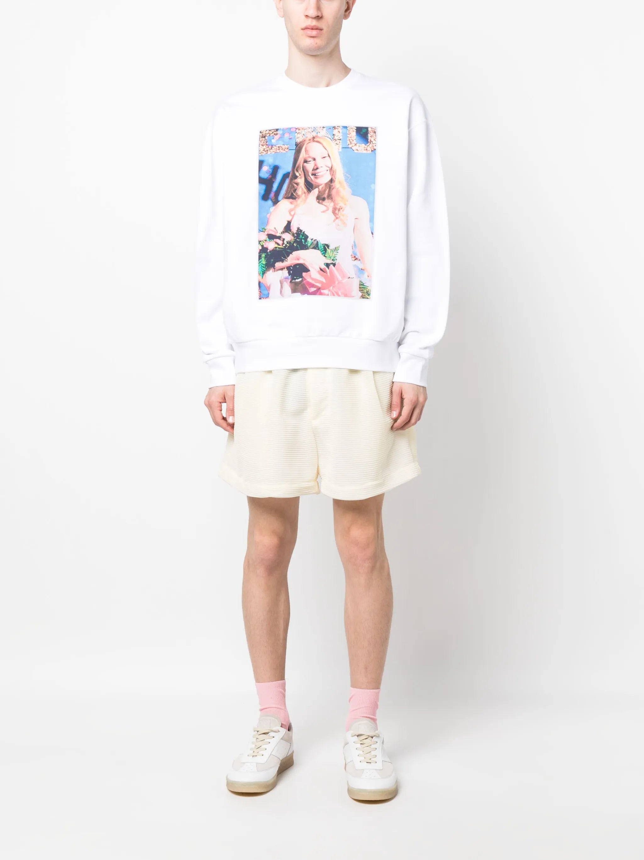 Carrie graphic-print cotton sweatshirt