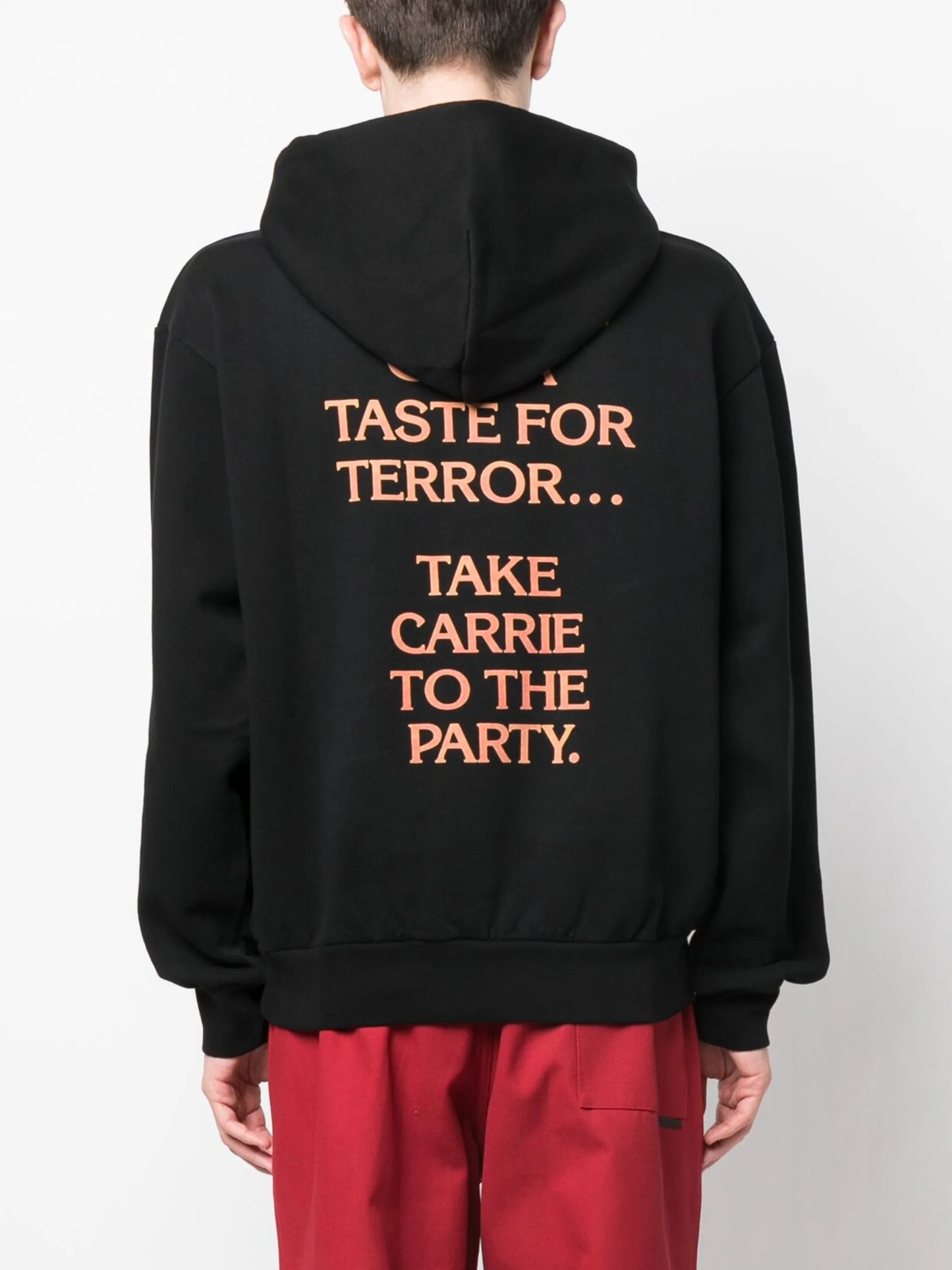 graphic-print cotton hoodie