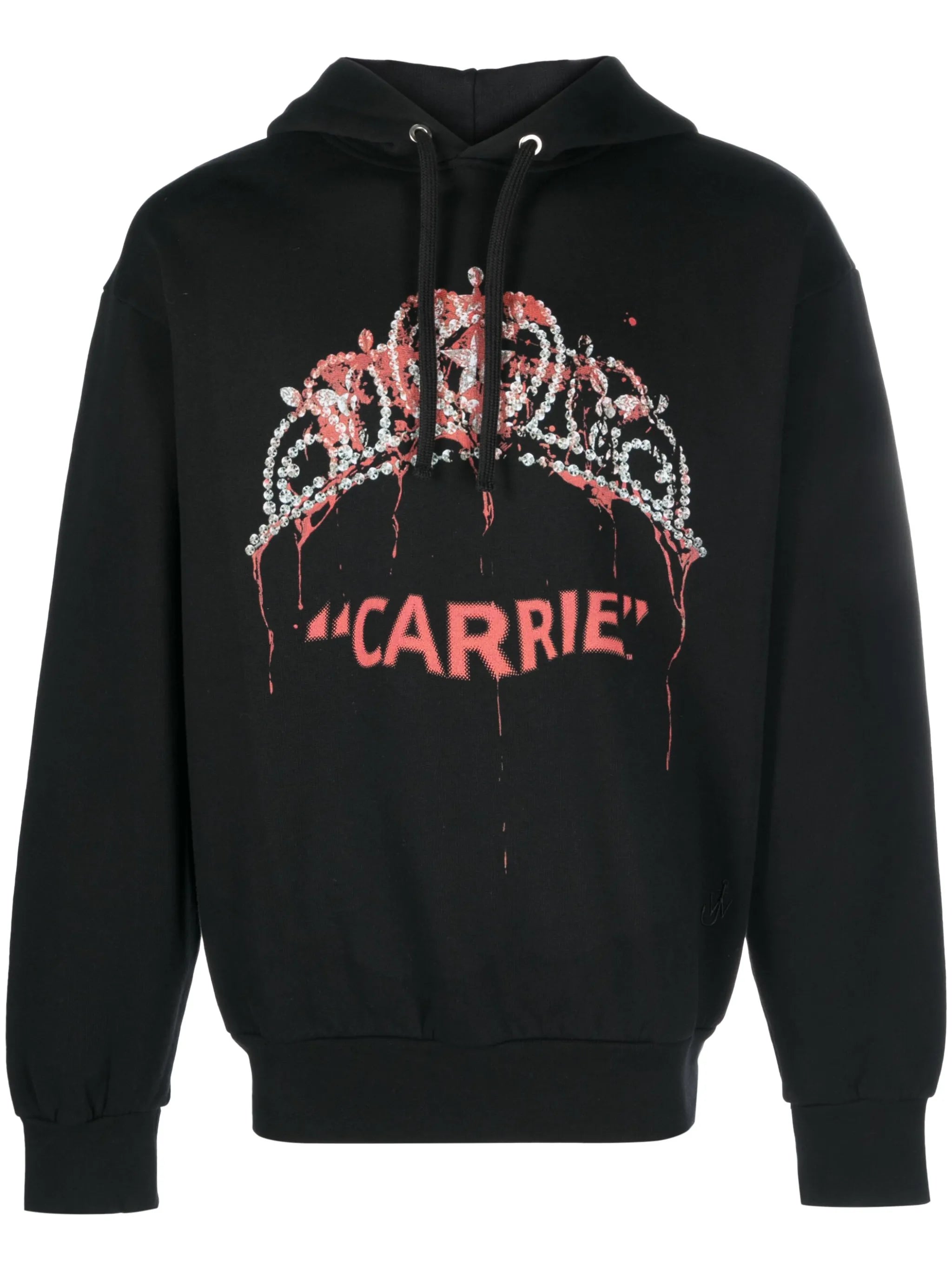 graphic-print cotton hoodie