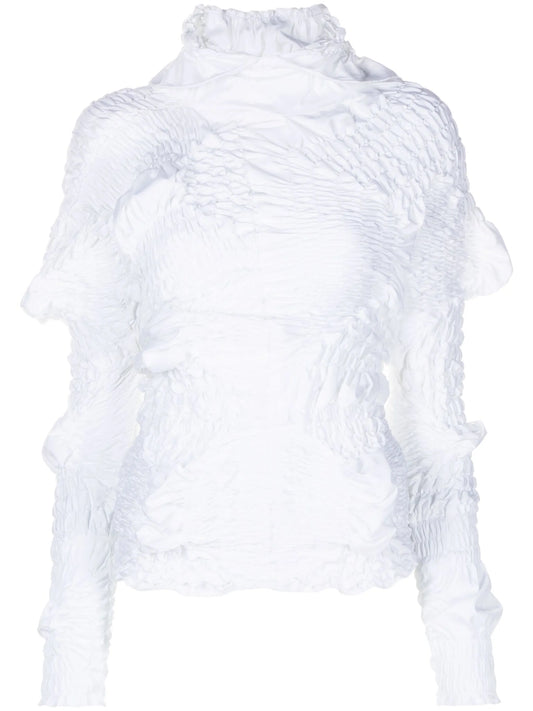 Classic Twist smocked blouse