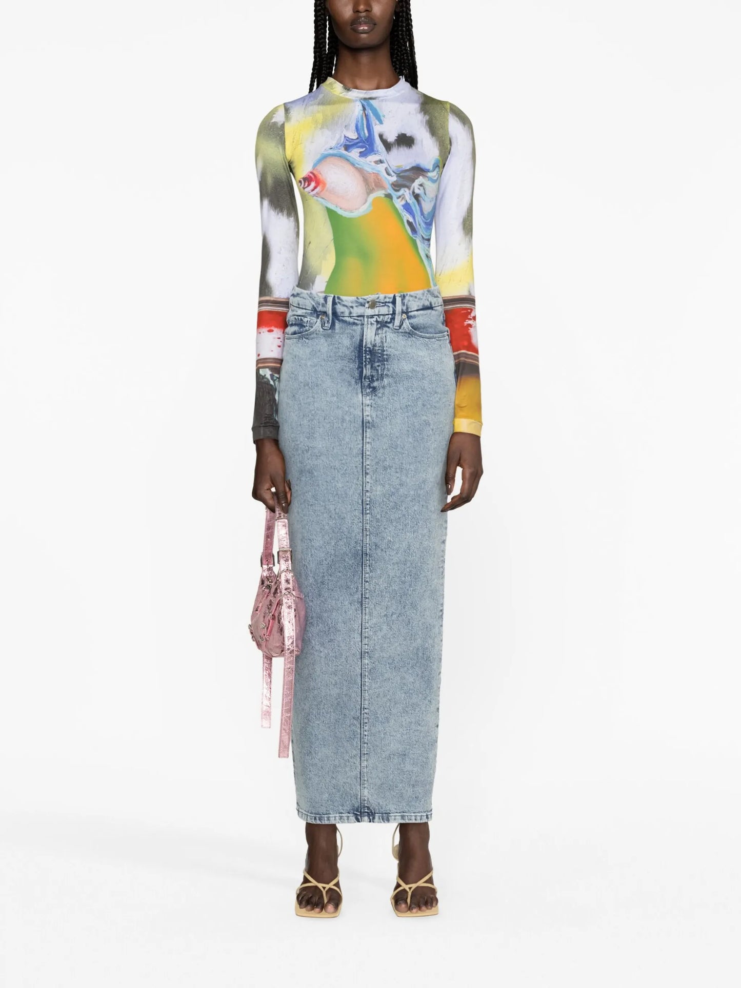 Scales graphic-print top