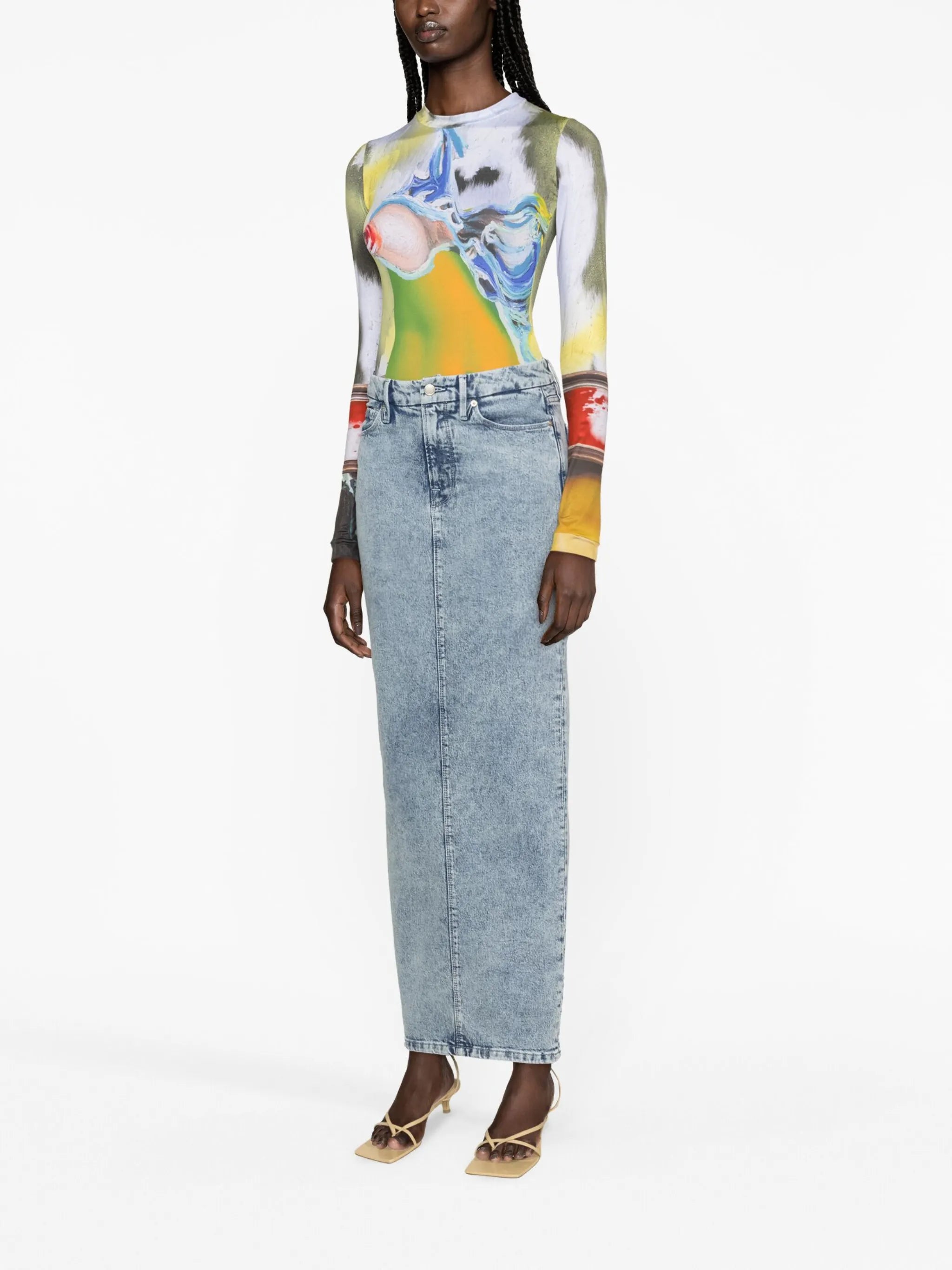 Scales graphic-print top