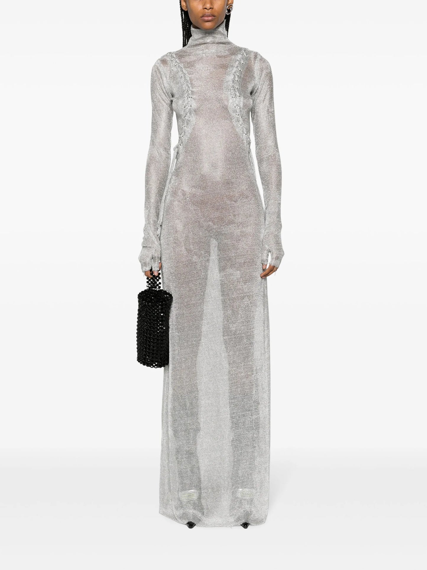 Armour fine-knit maxi dress