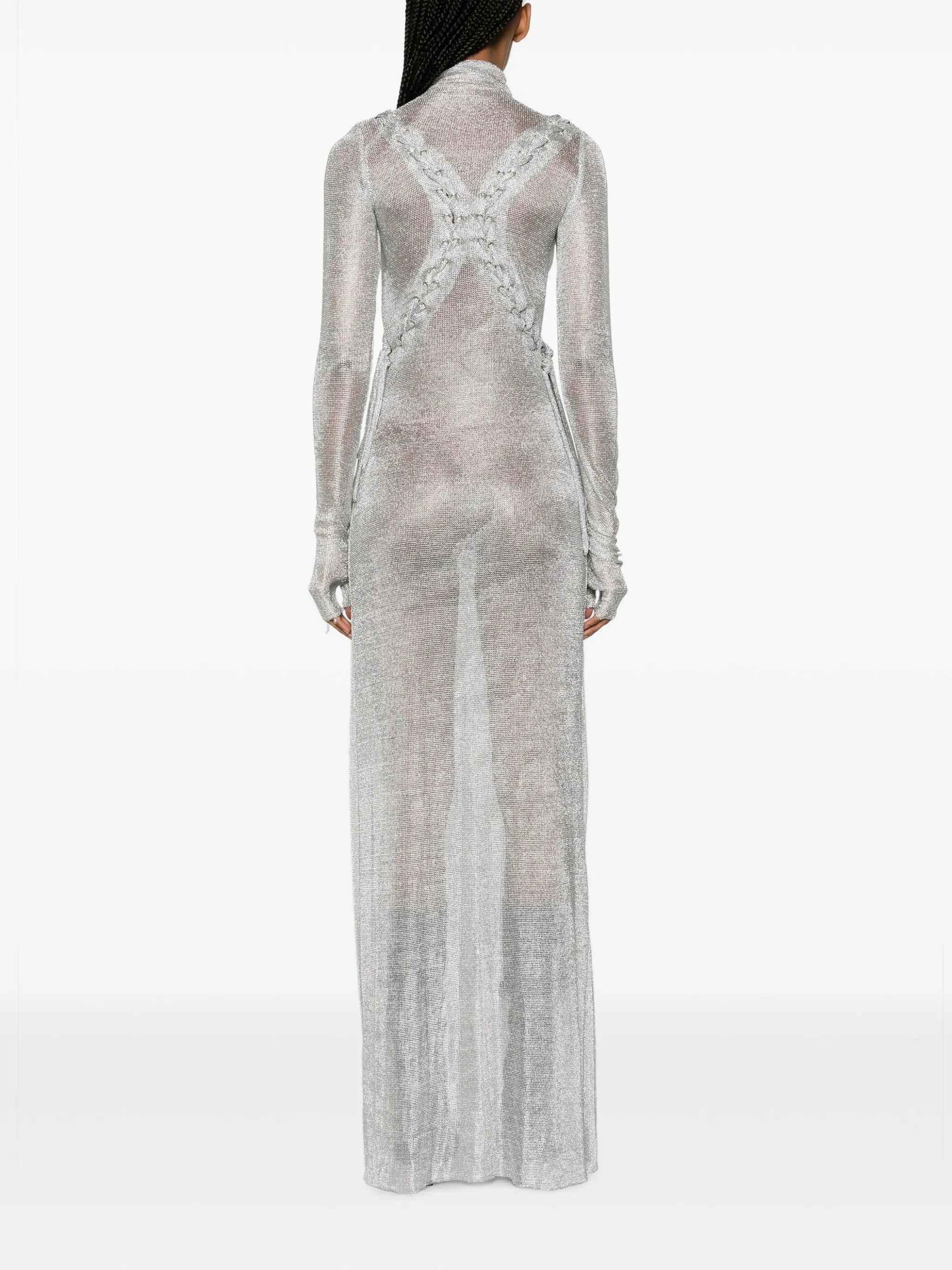 Armour fine-knit maxi dress