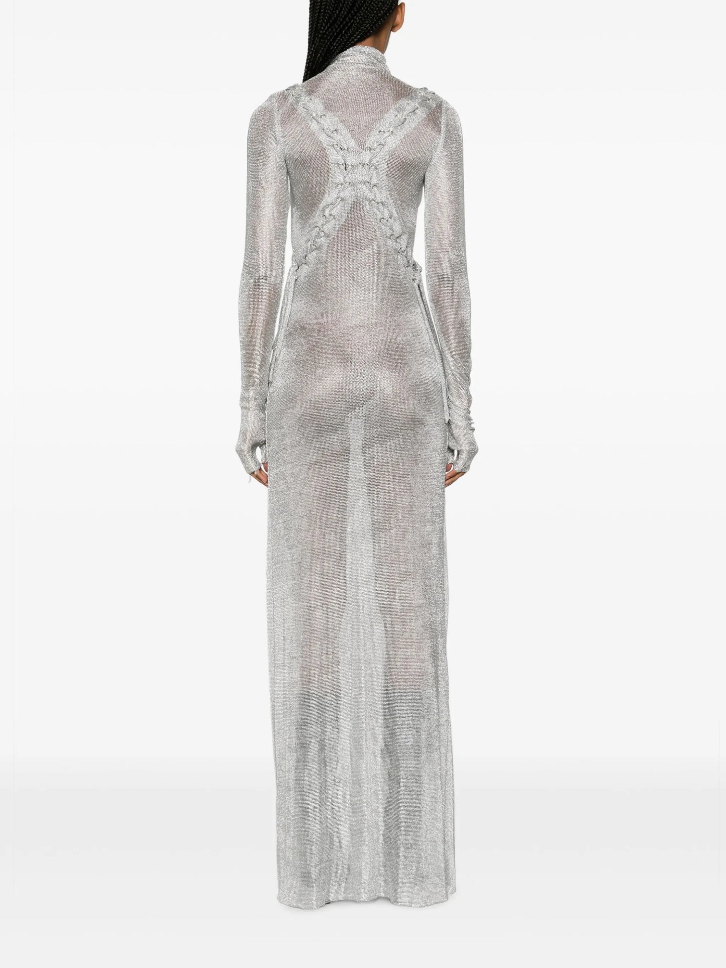Armour fine-knit maxi dress