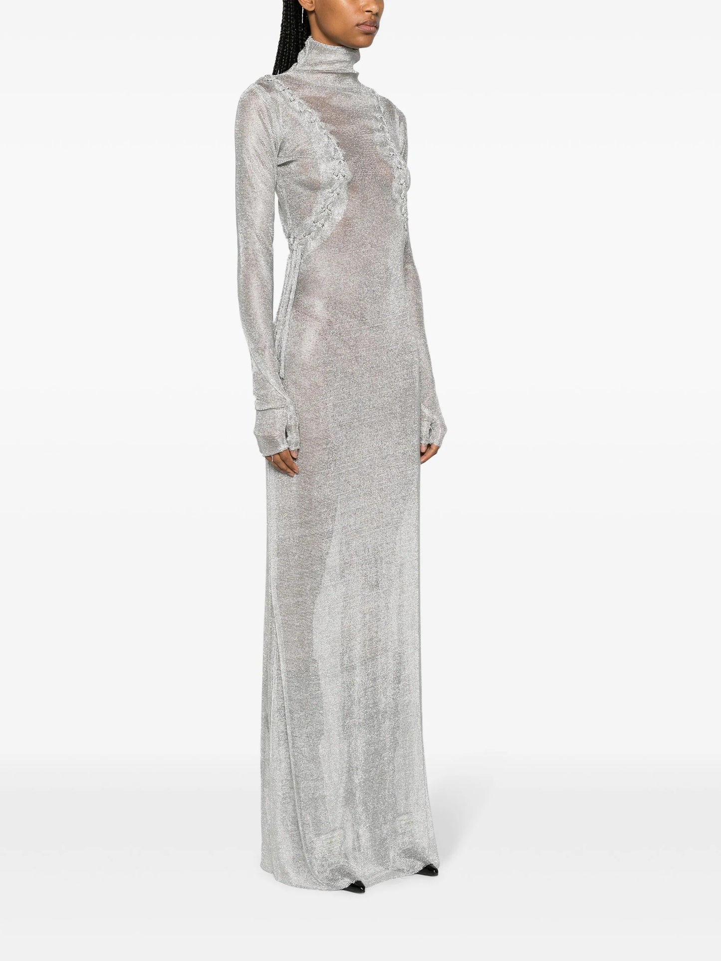 Armour fine-knit maxi dress