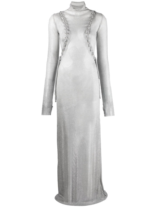 Armour fine-knit maxi dress