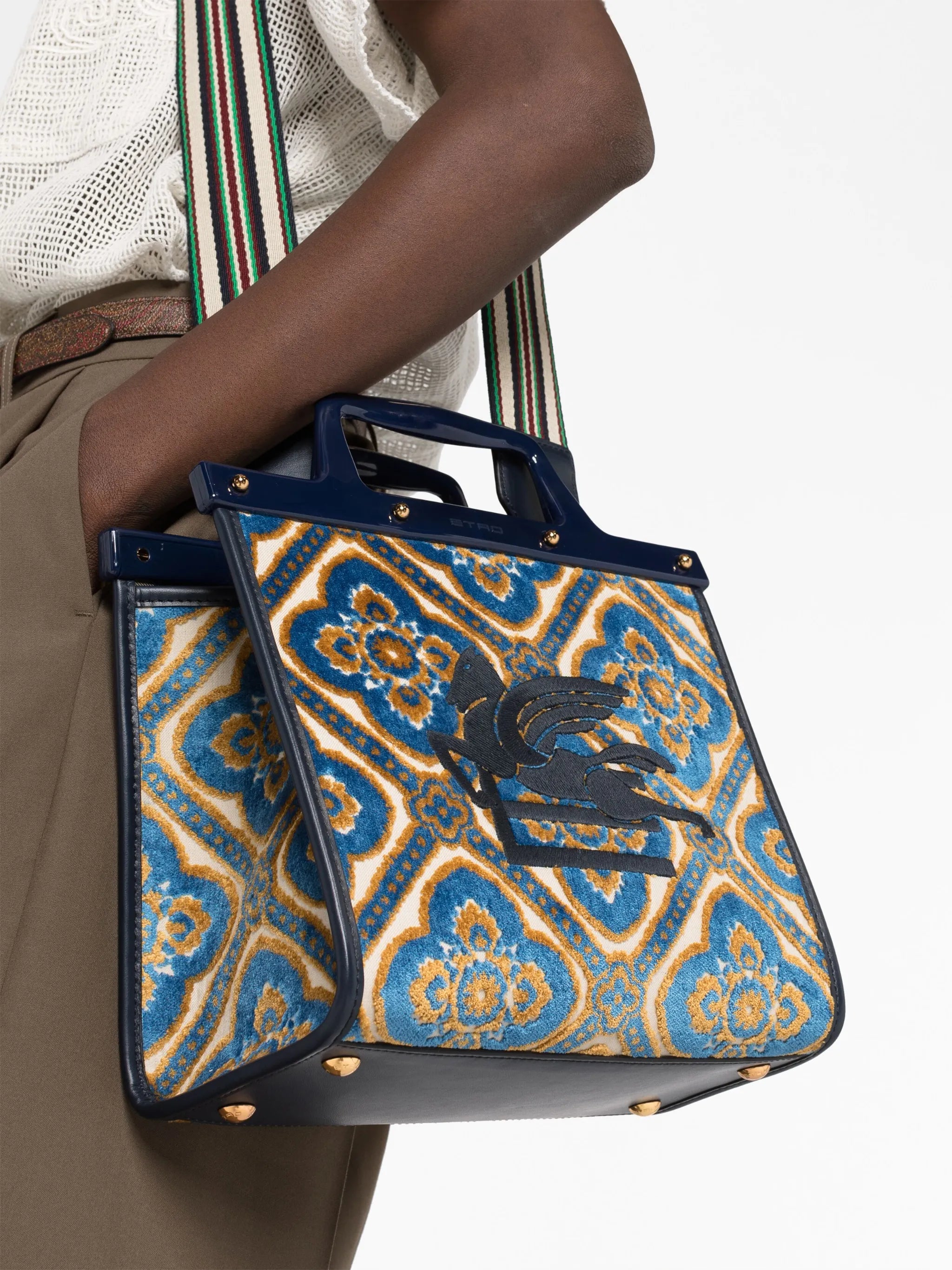 small Love Trotter jacquard tote bag