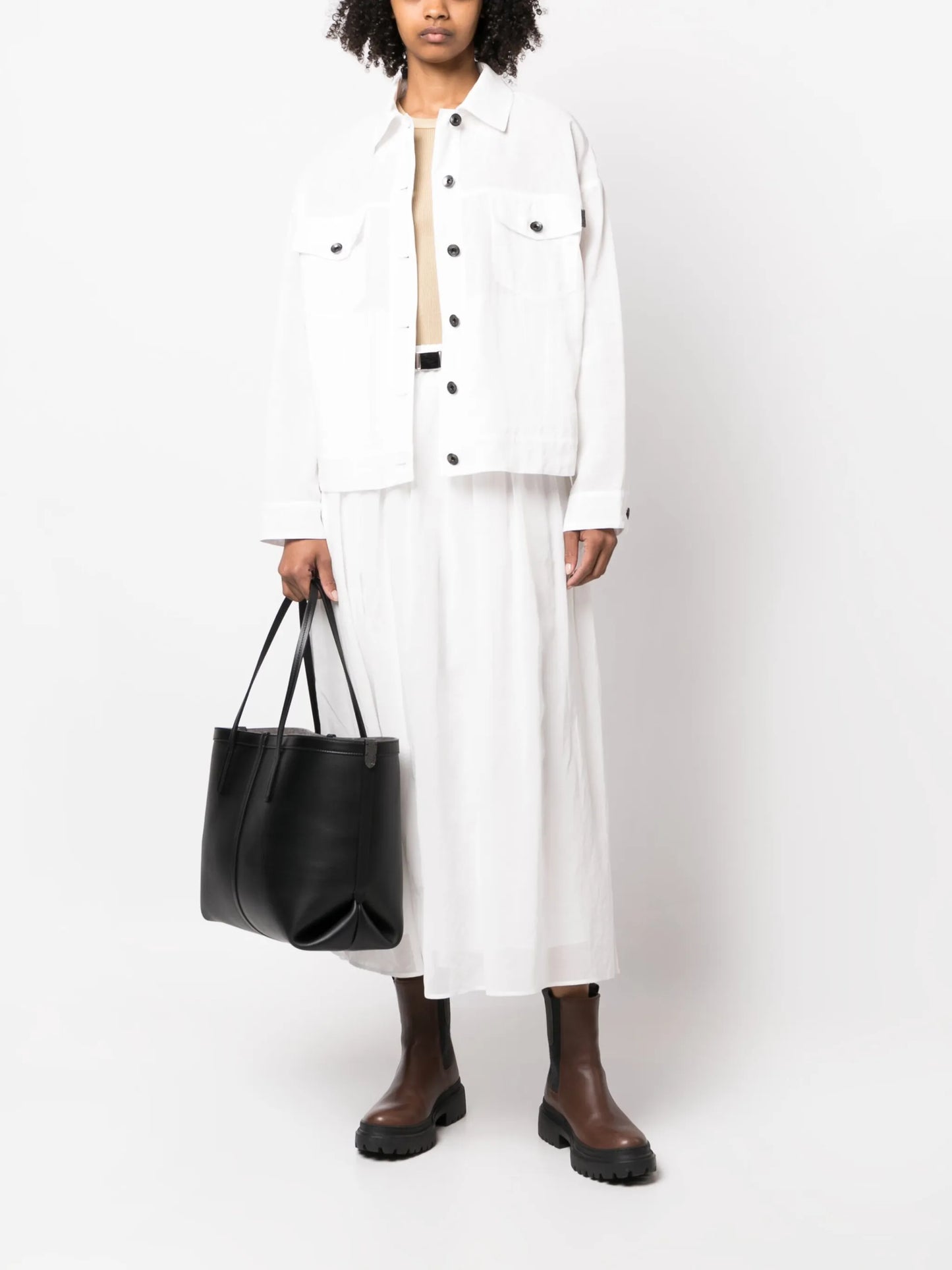 large panelled tote bag