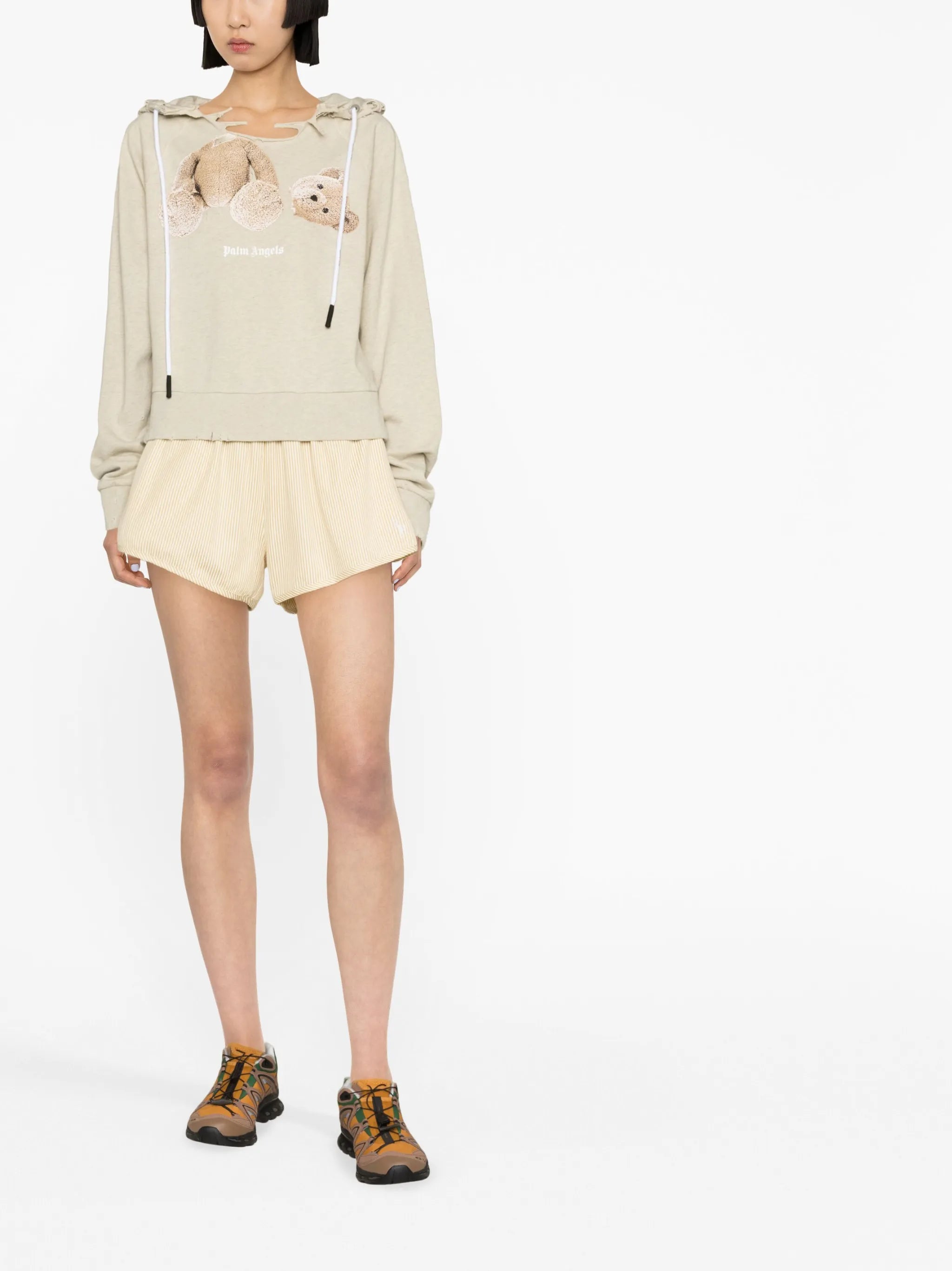 Bear graphic-print hoodie