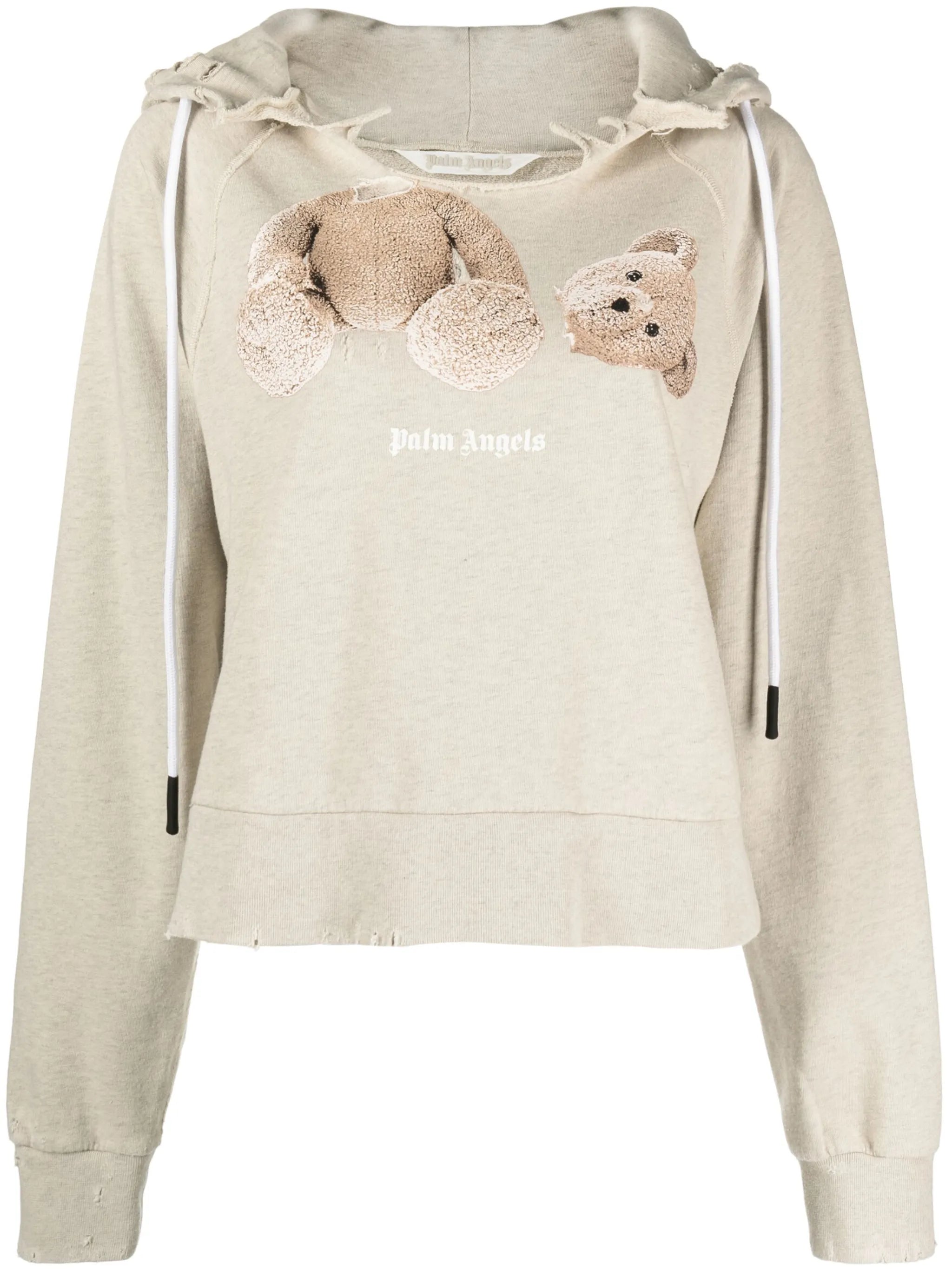 Bear graphic-print hoodie